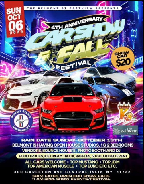 The 4th Anniversary Car Show & Fall Festival, Central Islip, NY