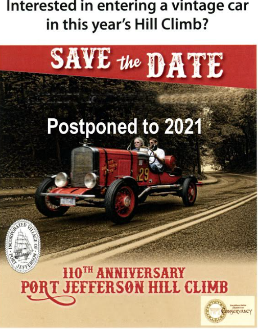 110th Anniversary of the Port Jefferson Hill Climb, Pt. Jefferson, NY-Postponed