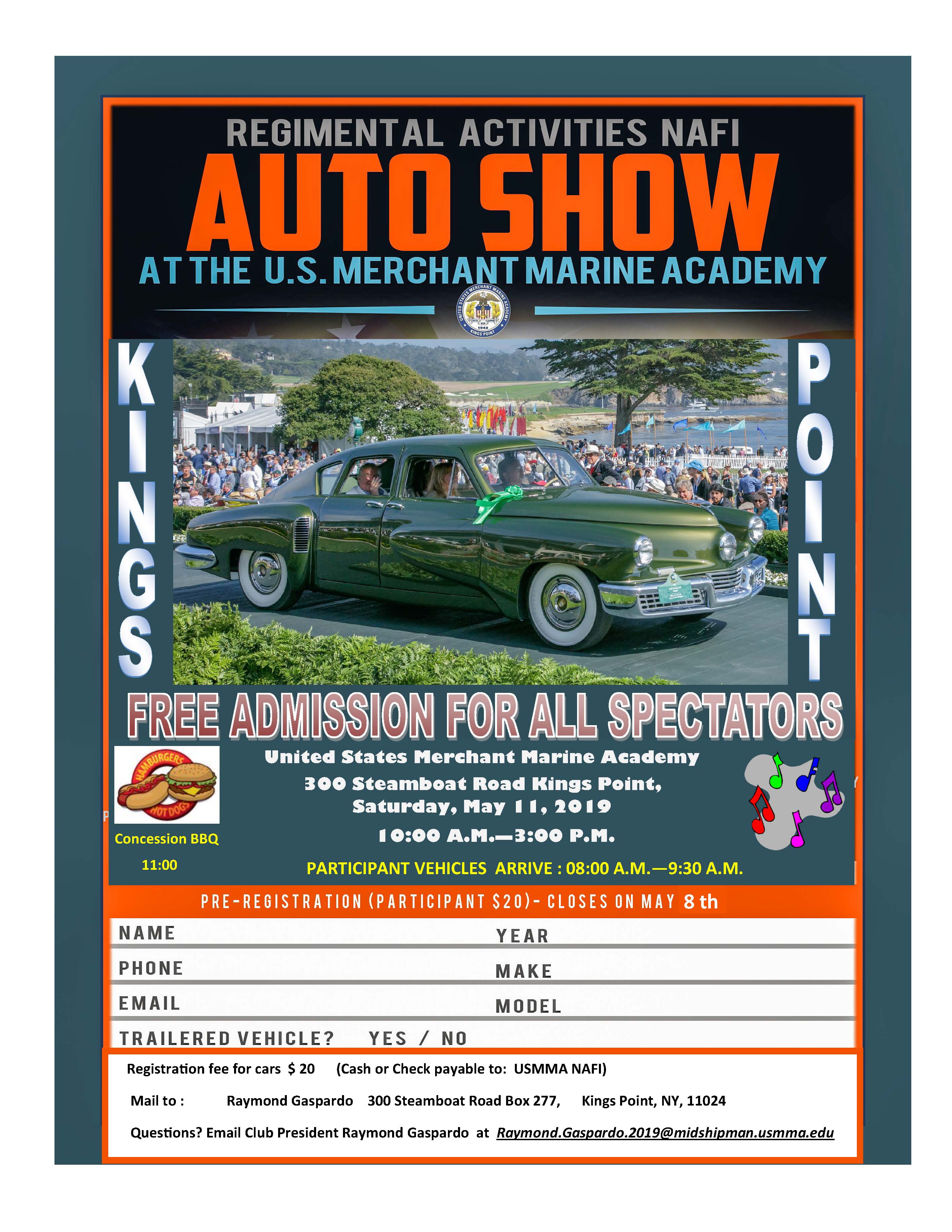 Regimental Activities NAFI Auto Show at the U.S. Merchant Marine Academy, Kings Point, NY