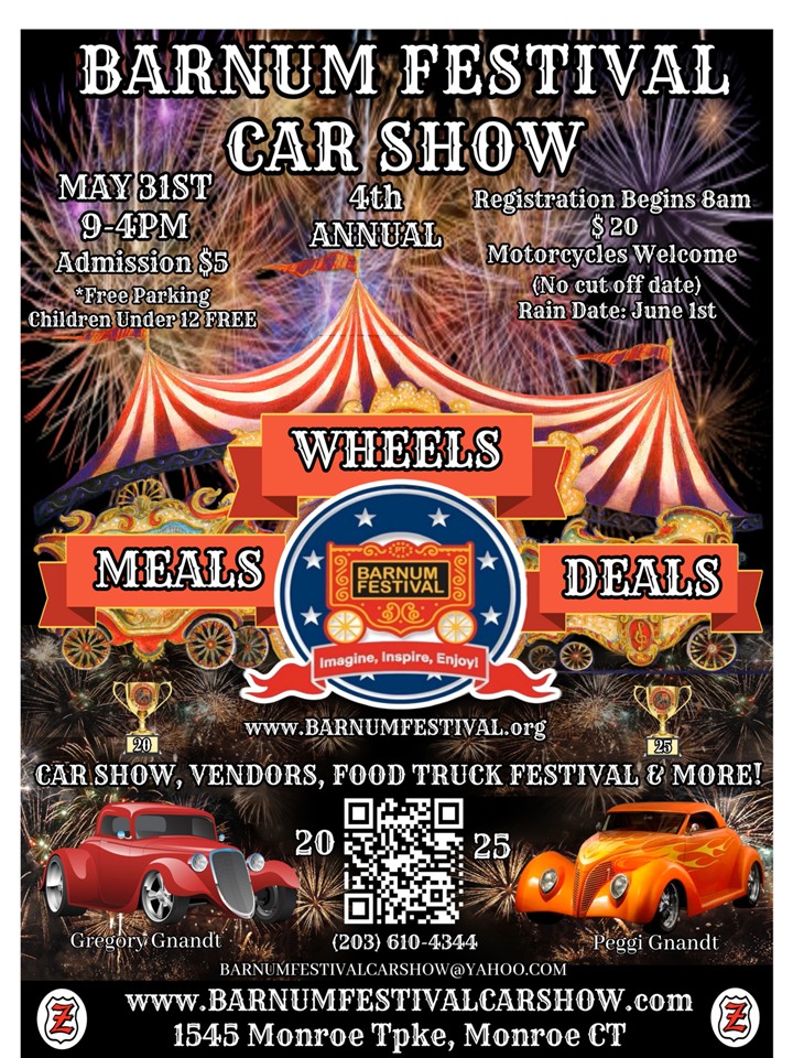 The Barnum Festival 4th Annual Car Show, Monroe, CT.