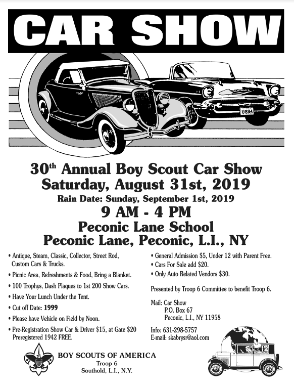 30th Annual Boy Scout Car Show, Peconic, NY