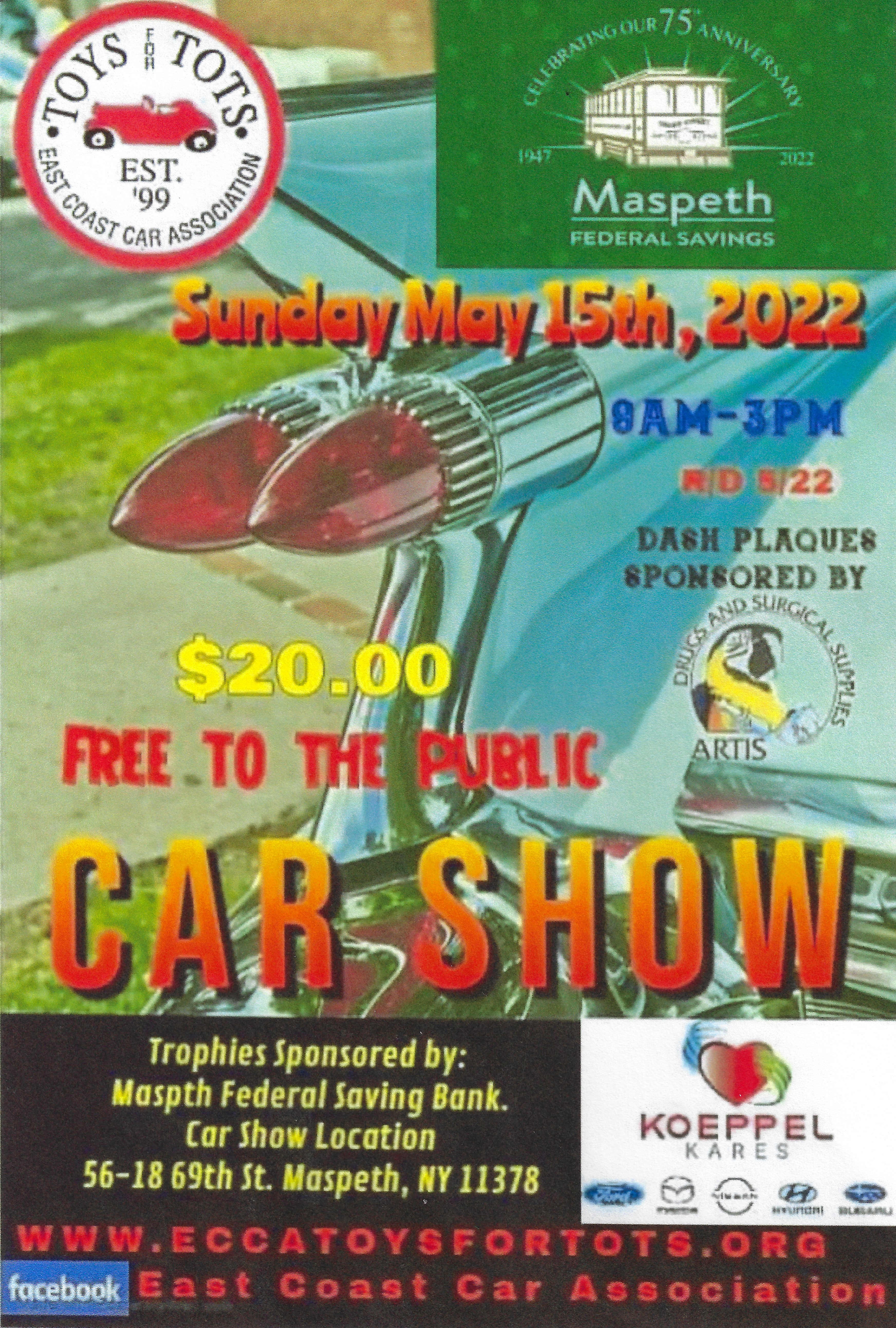 East Coast Car Association Toys for Tots Car Show, Maspeth, NY