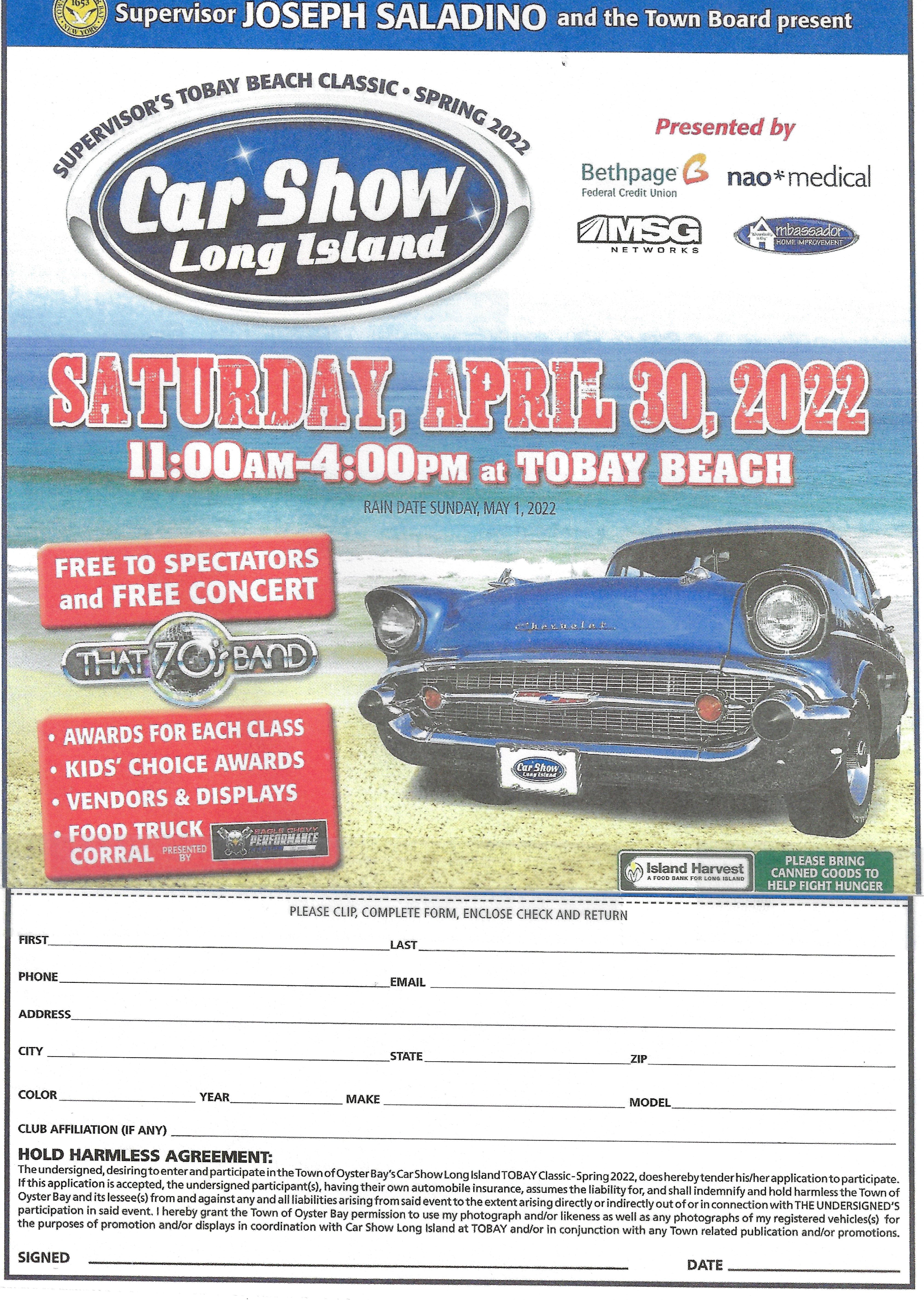 Car Show Long Island Spring Classic at Tobay Beach, Massapequa, NY