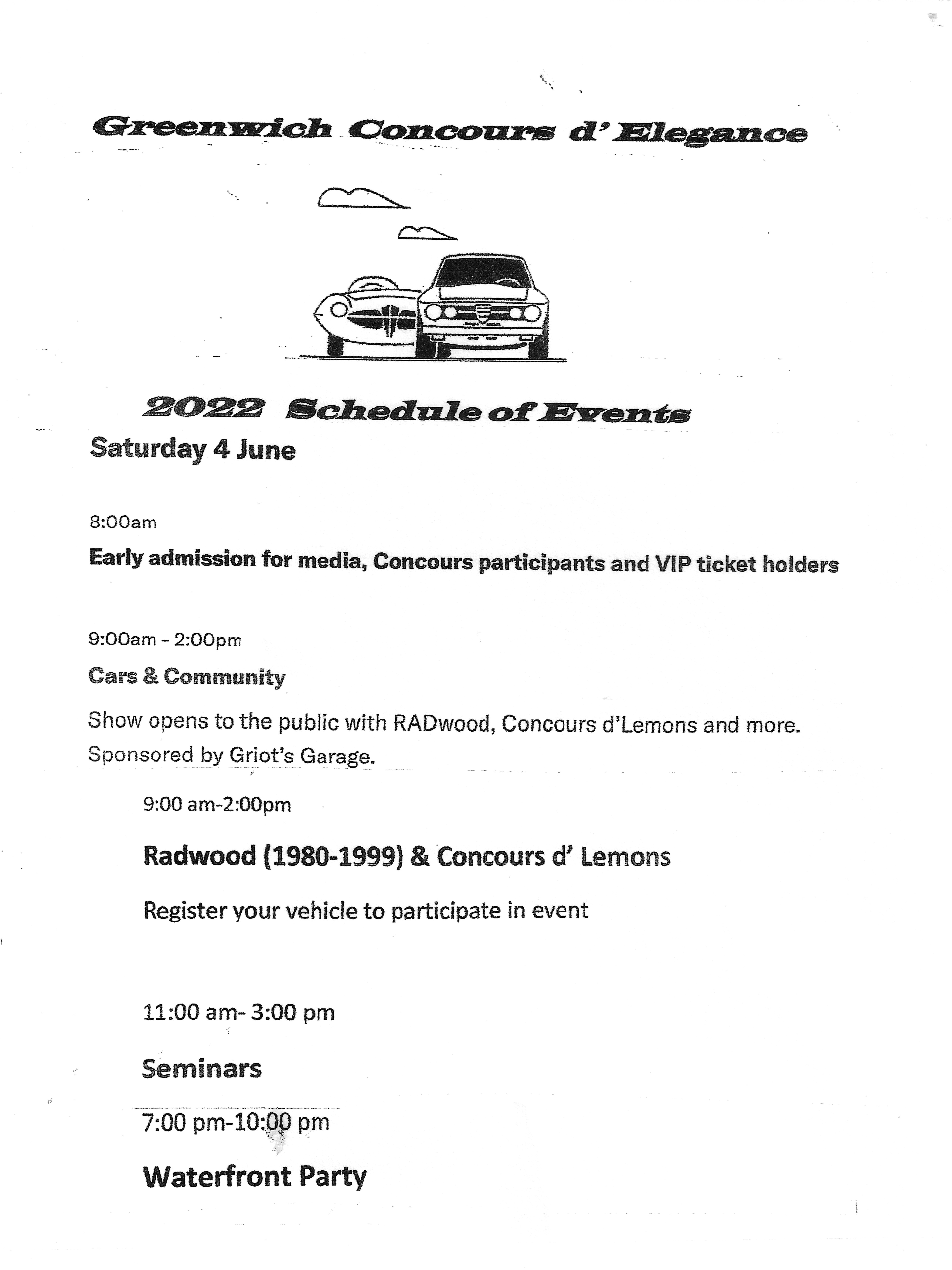  The Greenwich Concours d Elegance, Greenwich, Ct.