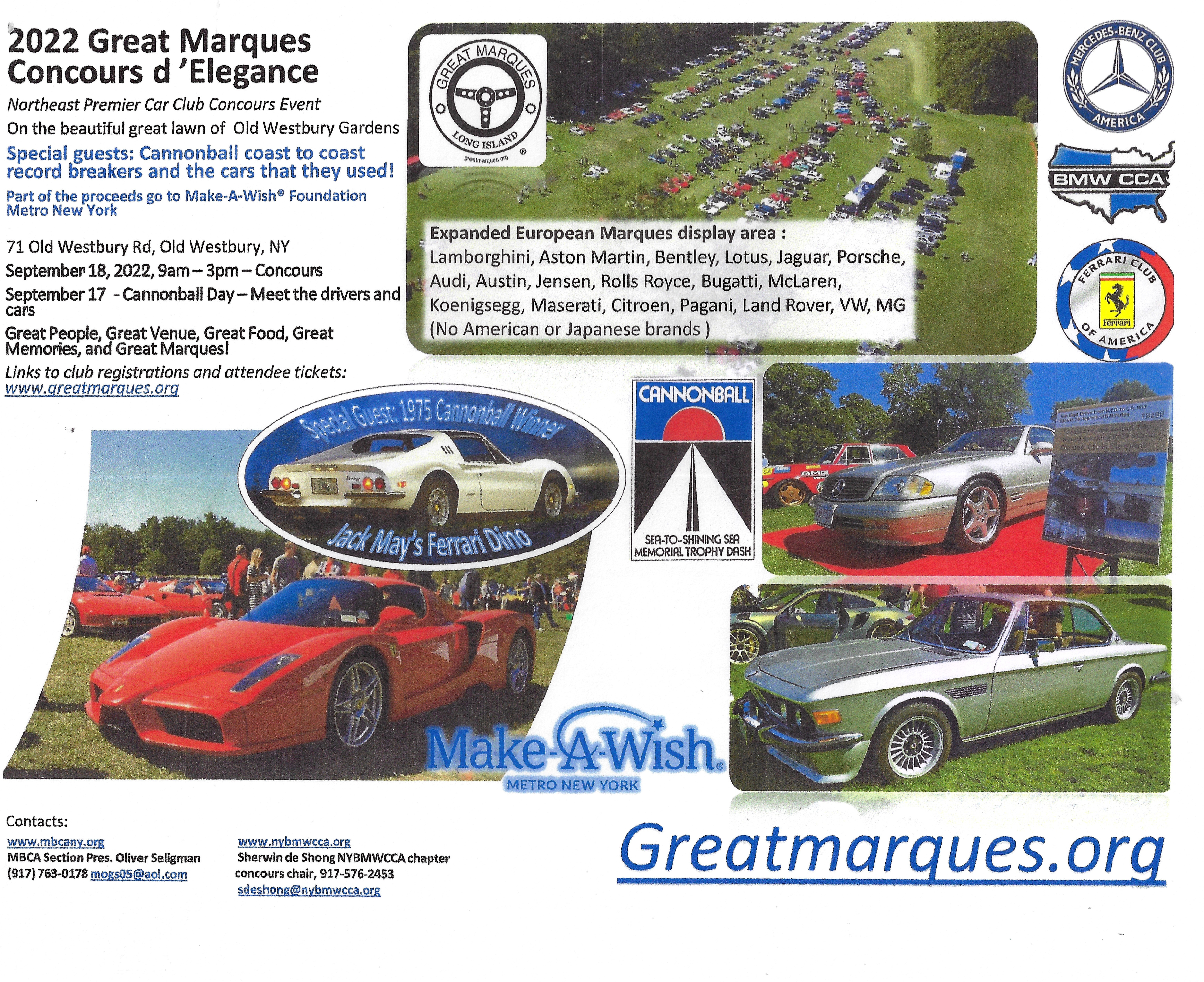 2022 Great Marques Concours d’ Elegance, Old Westbury, NY