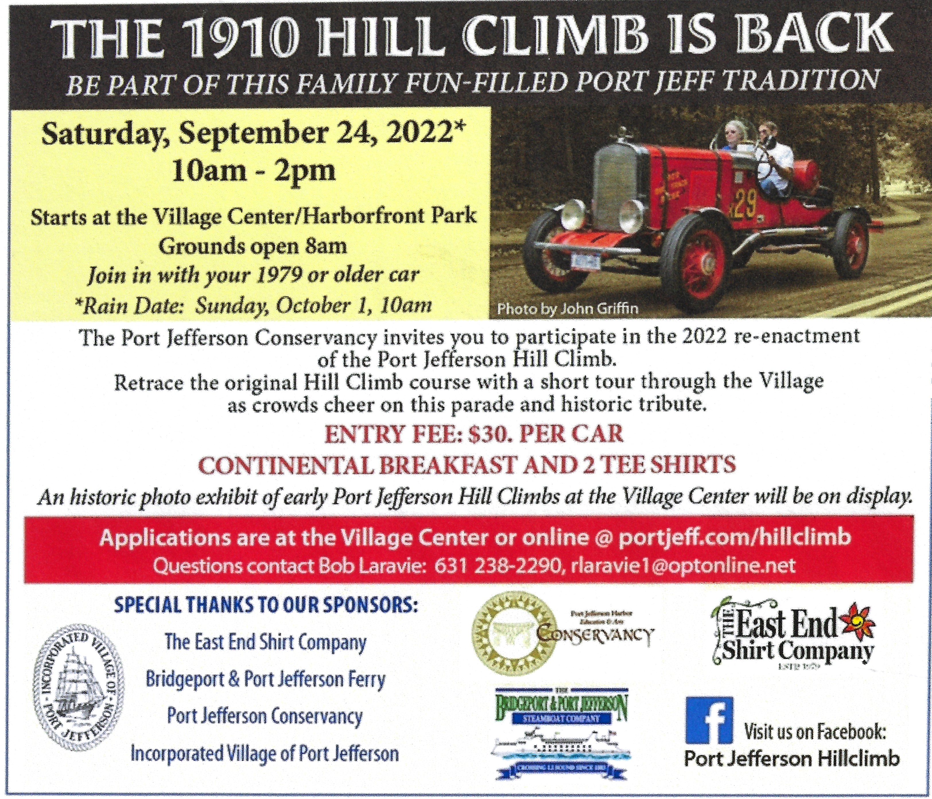 The 1910 Port Jefferson Hill Climb, Port Jefferson, NY