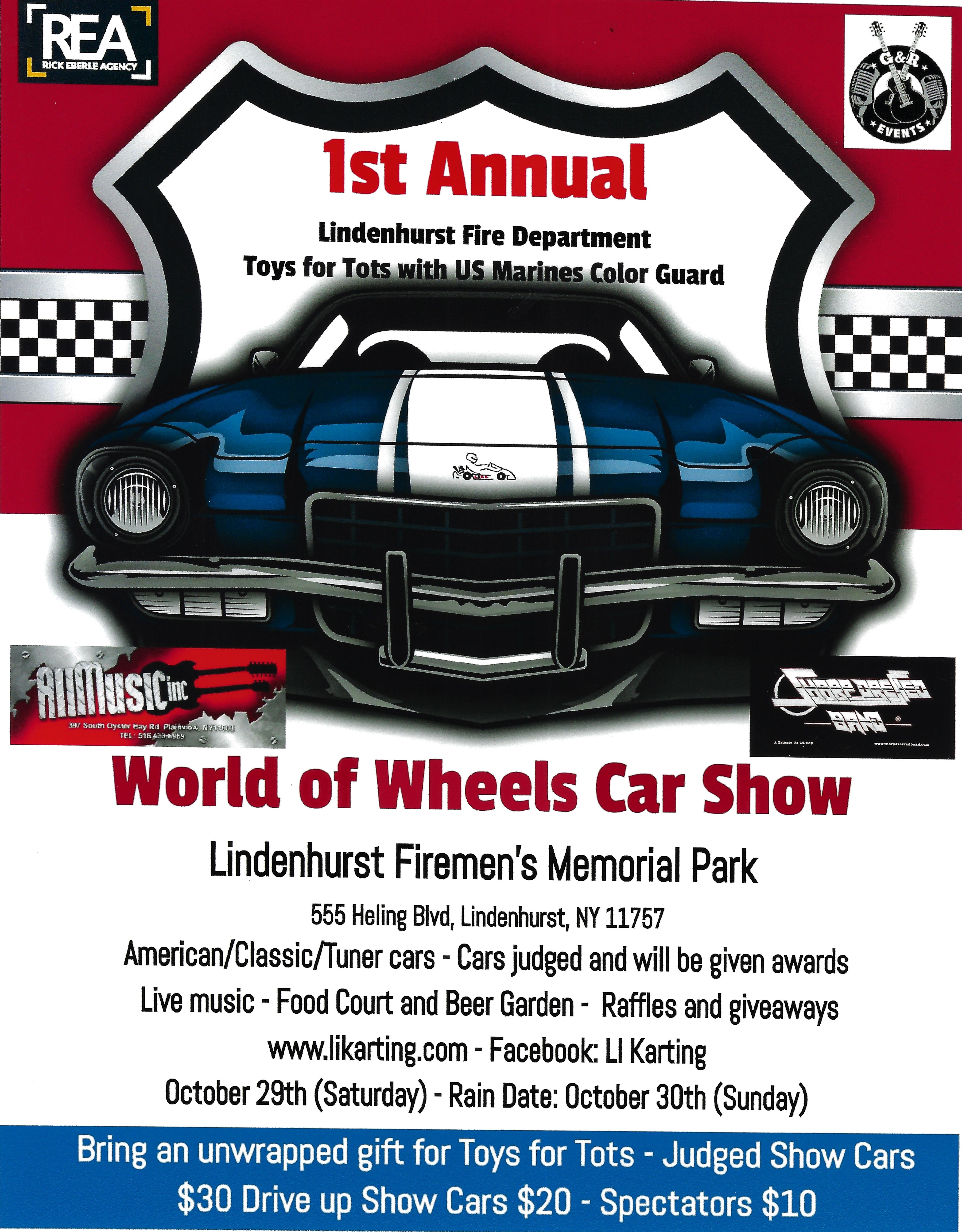 1st Annual Lindenhurst FD World of Wheels Car Show, Lindenhurst, NY