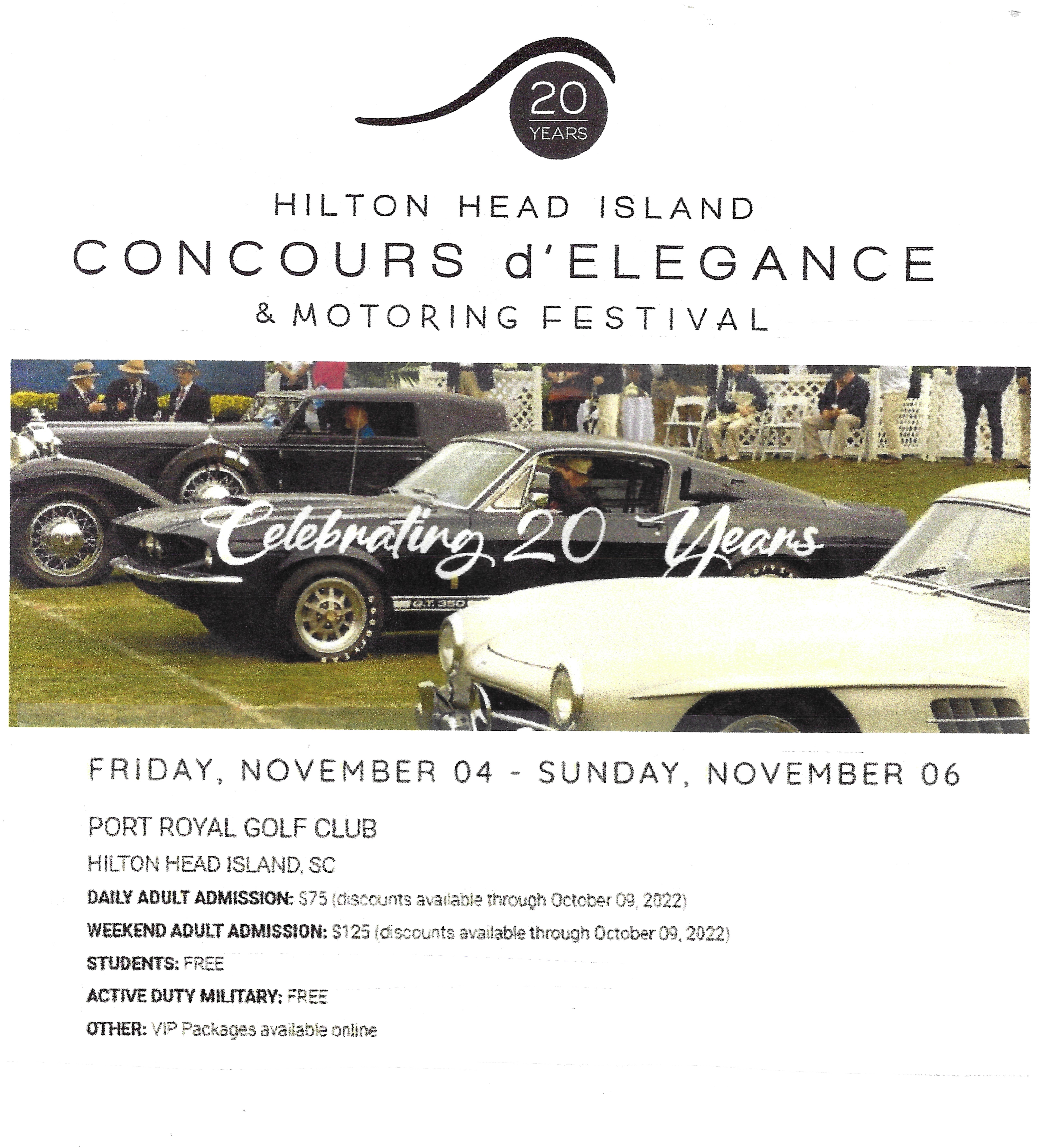 Hilton Head Island Concours d’ Elegance, Hilton Head Island, SC