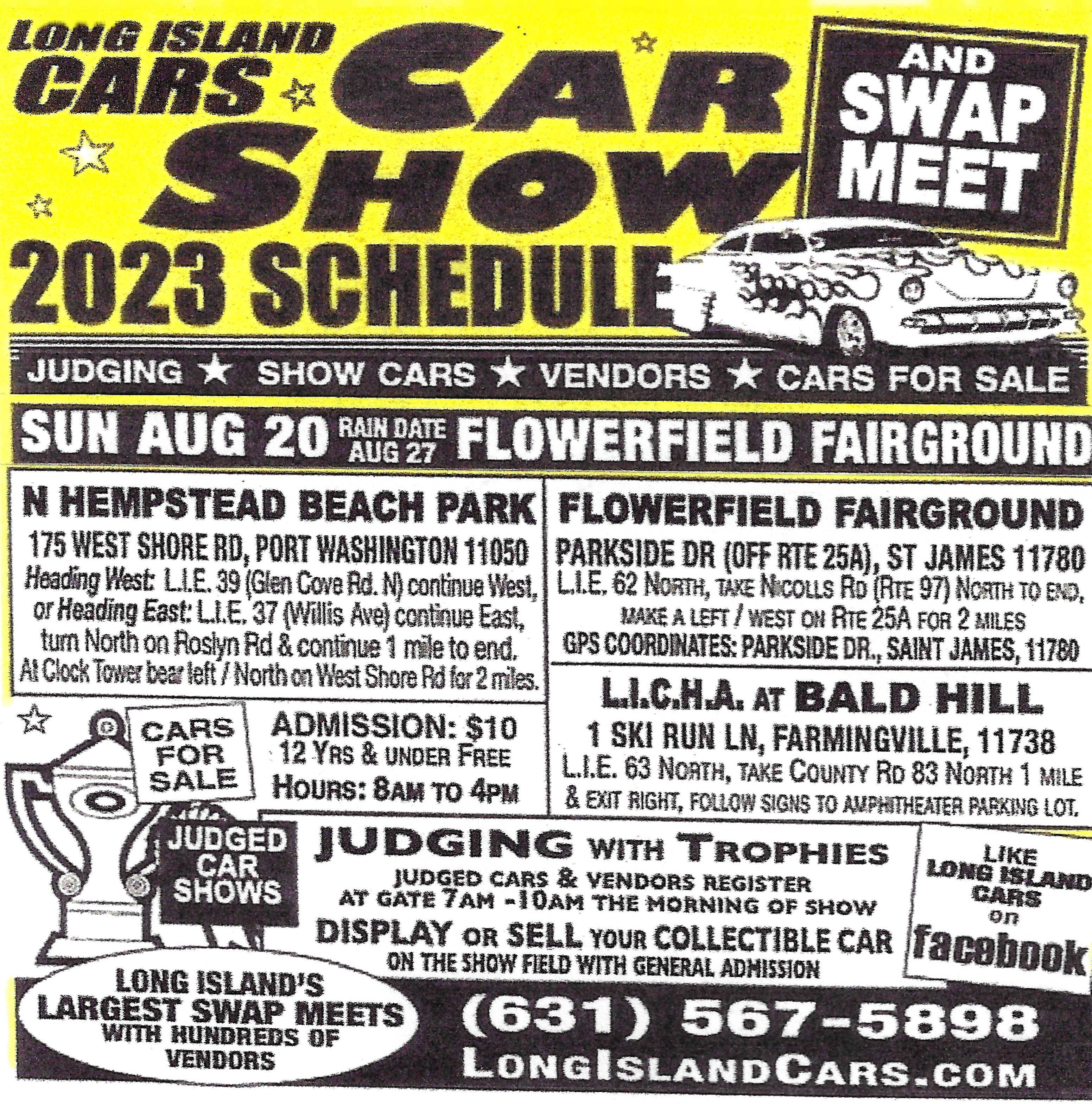The Long Island Cars Car Show & Swap Meet, St. James, NY