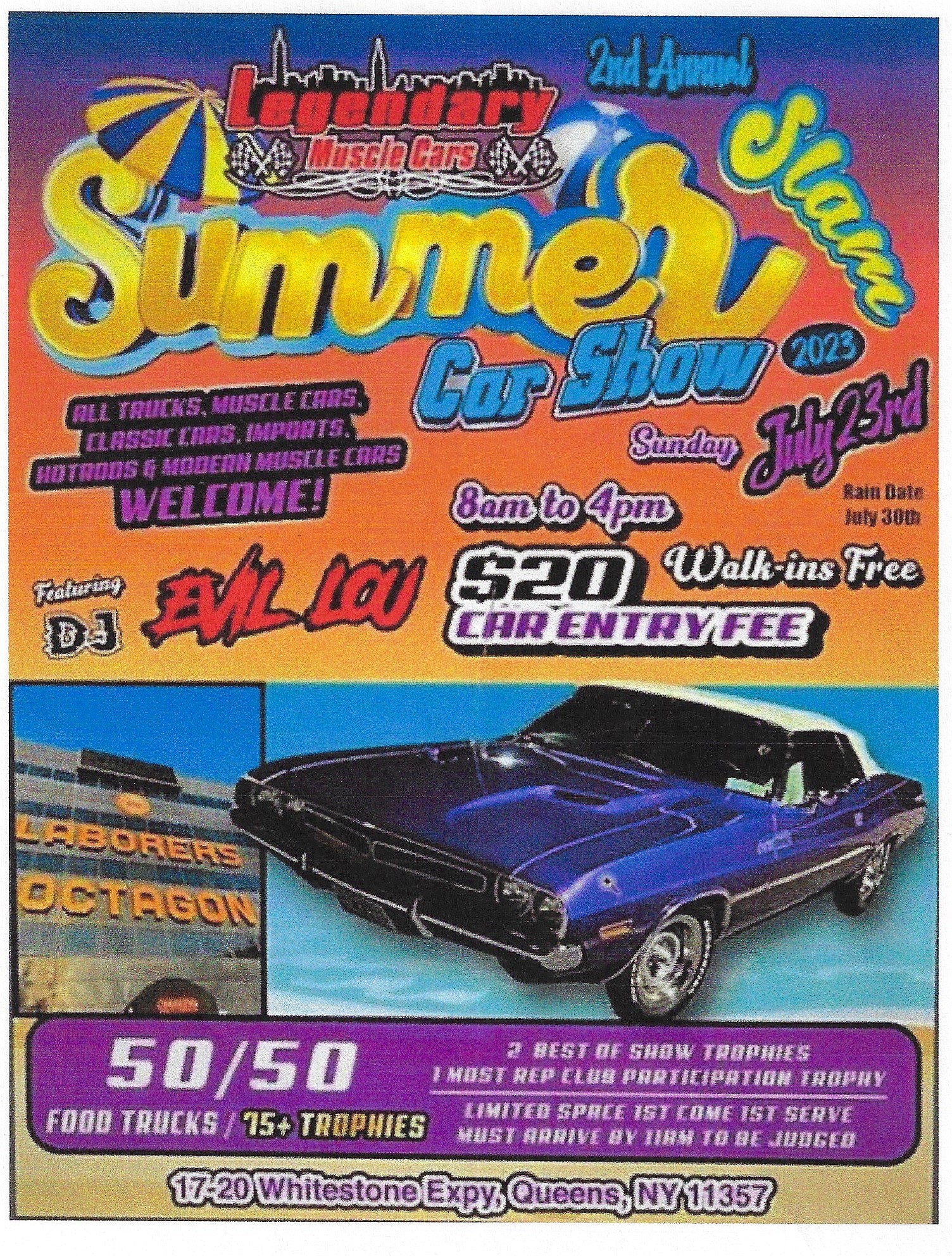 Legendary Muscle Cars 2nd Annual Summer Car Show, Queens, NY