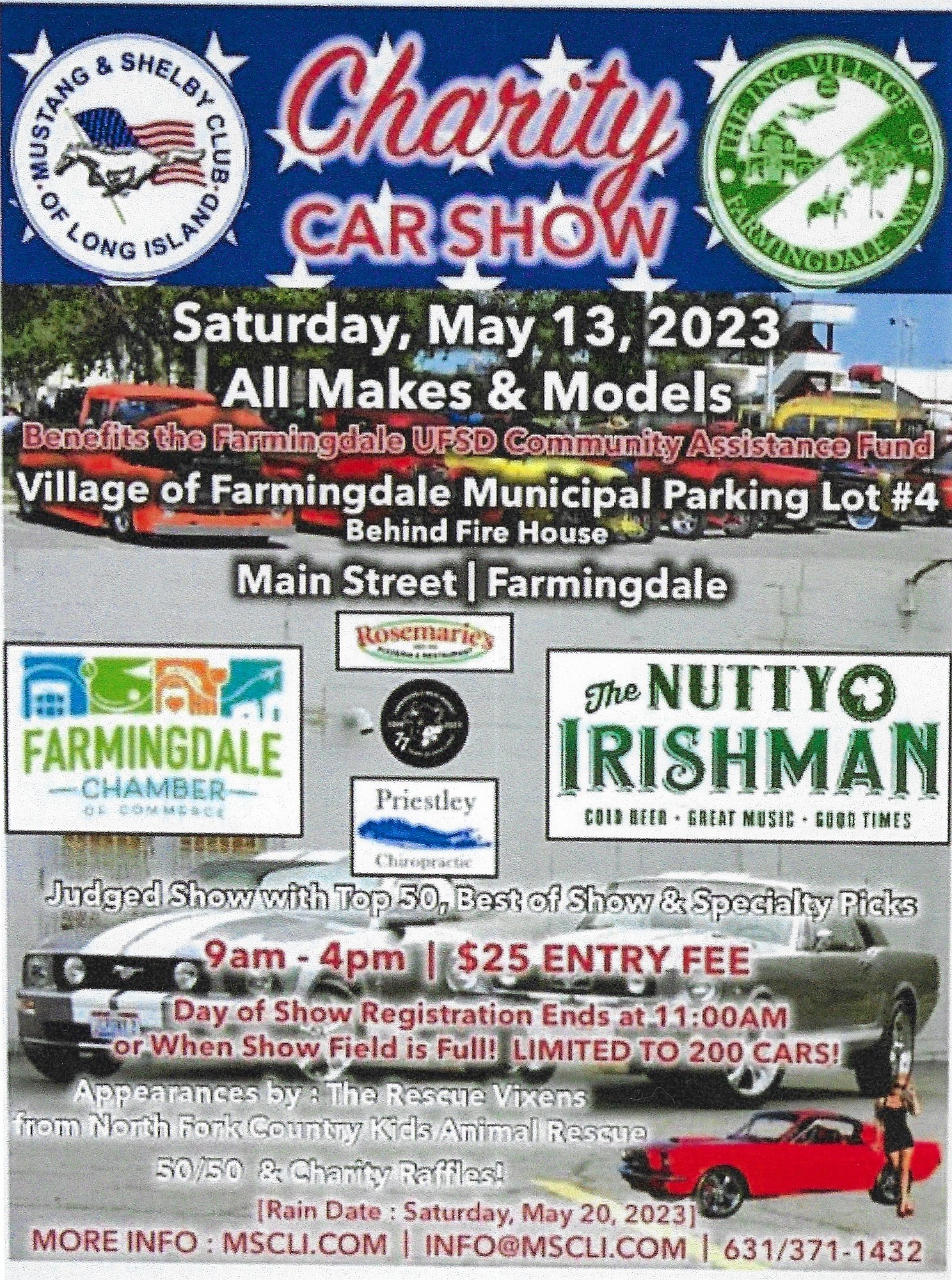 MSCLI & Village of Farmingdale Charity Car Show, Farmingdale, NY