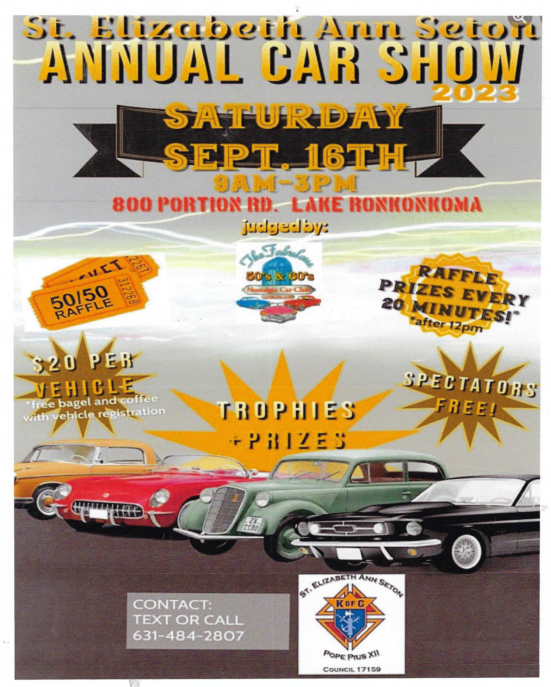 St. Elizabeth Ann Seton Annual Car Show, Lake Ronkonkoma, NY