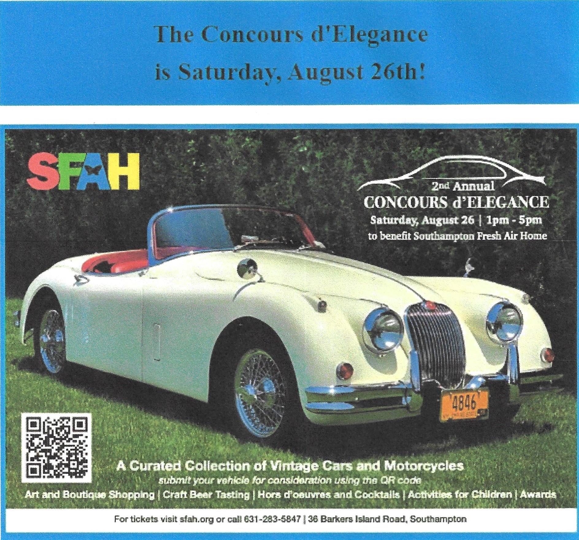  The Southampton Fresh Air Home Concours d’ Elegance, Southampton, NY