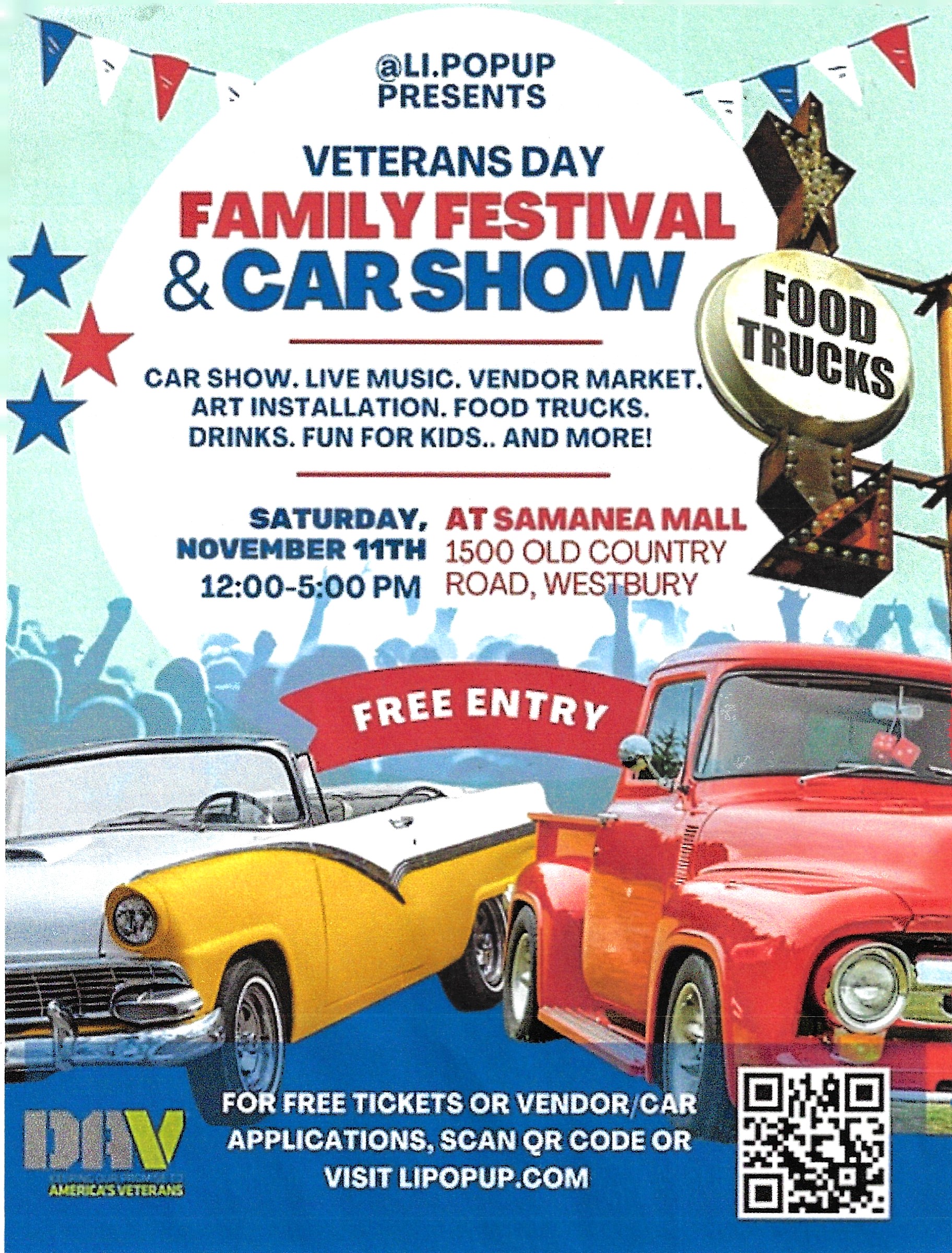 Veterans Day Family Festival & Car Show, Westbury, NY