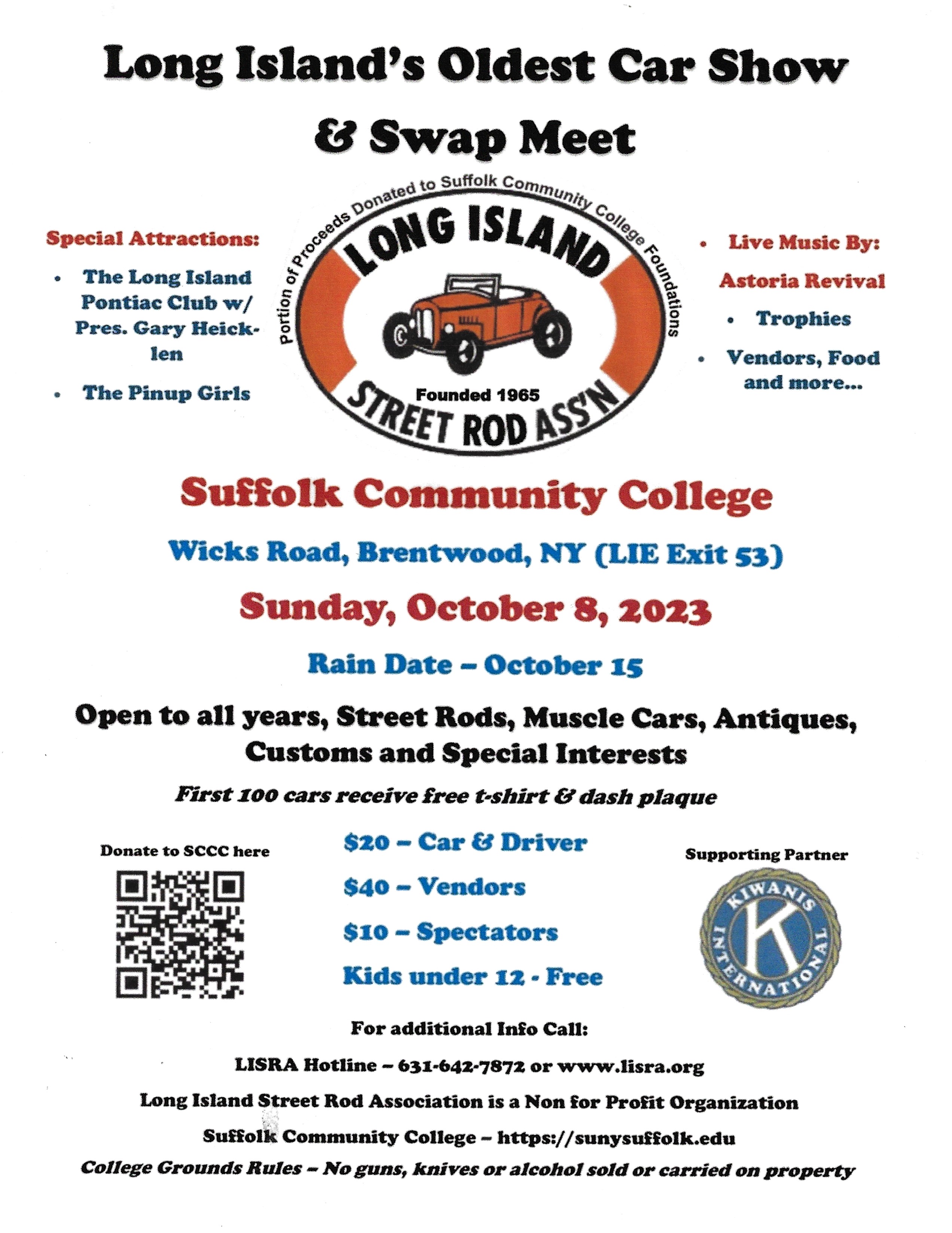 The Long Island Street Rod Association Car Show & Swap Meet, Brentwood, NY