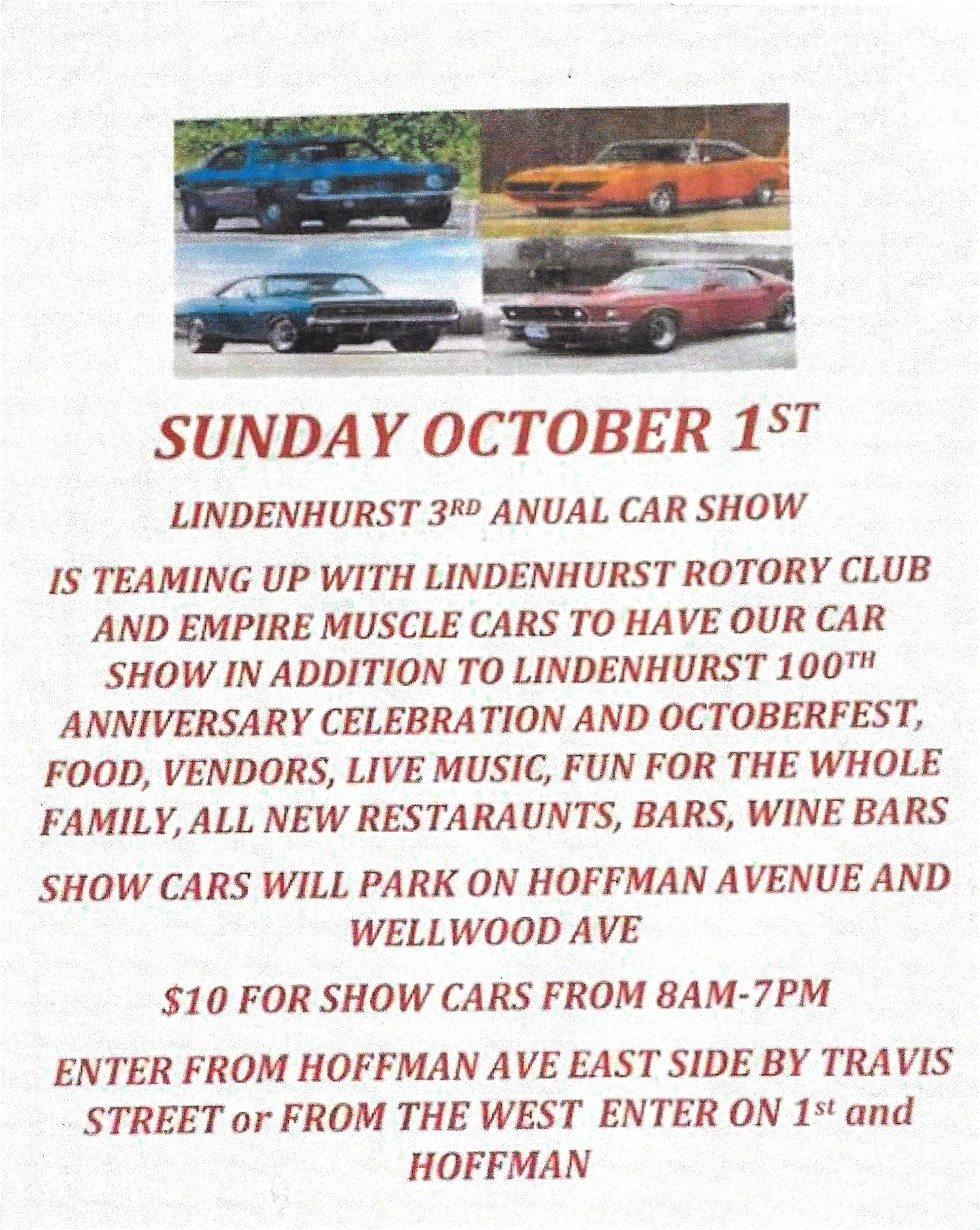  The Lindenhurst 3rd Annual Car Show, Lindenhurst, NY