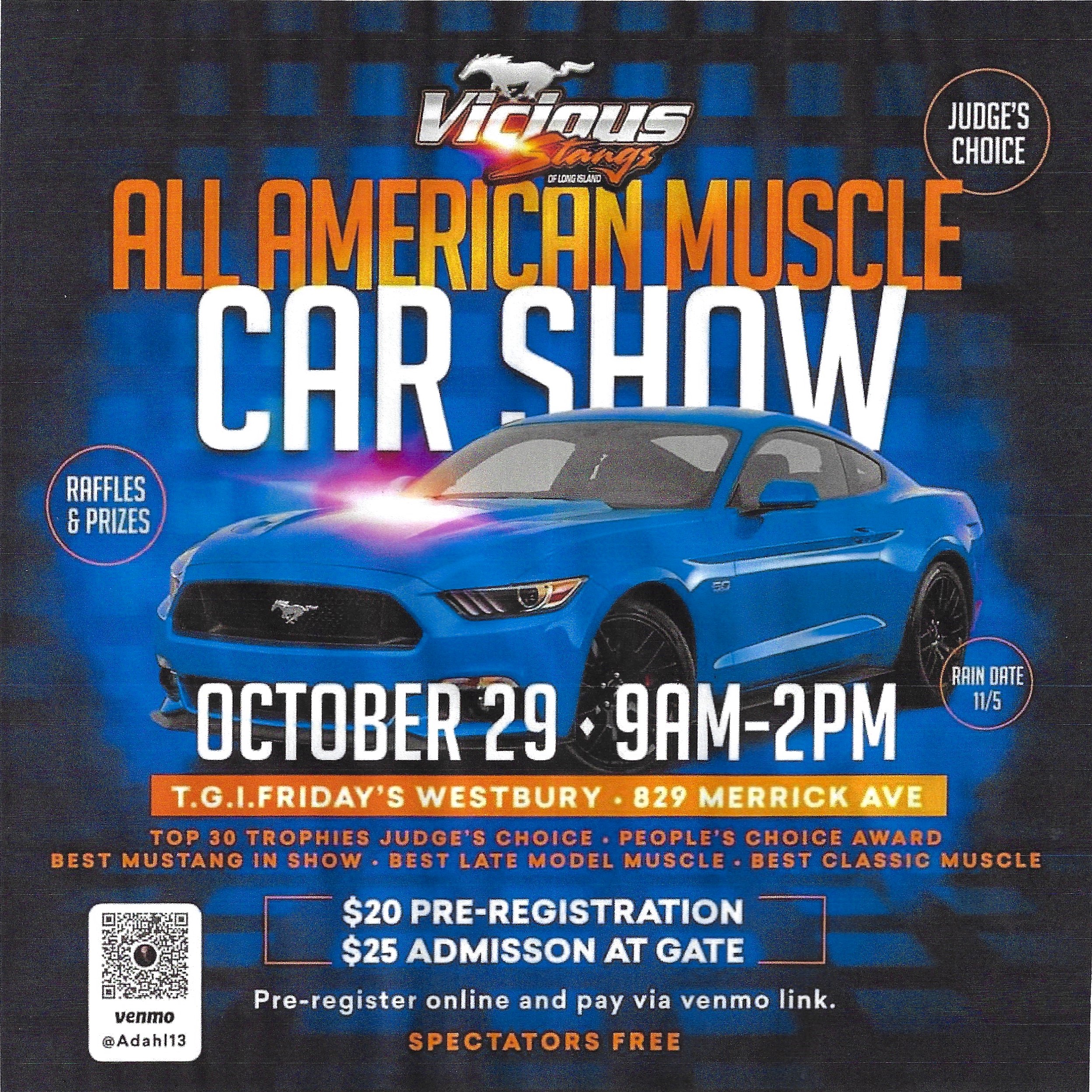 Vicious Stangs of LI All American Muscle Car Show,Westbury, NY