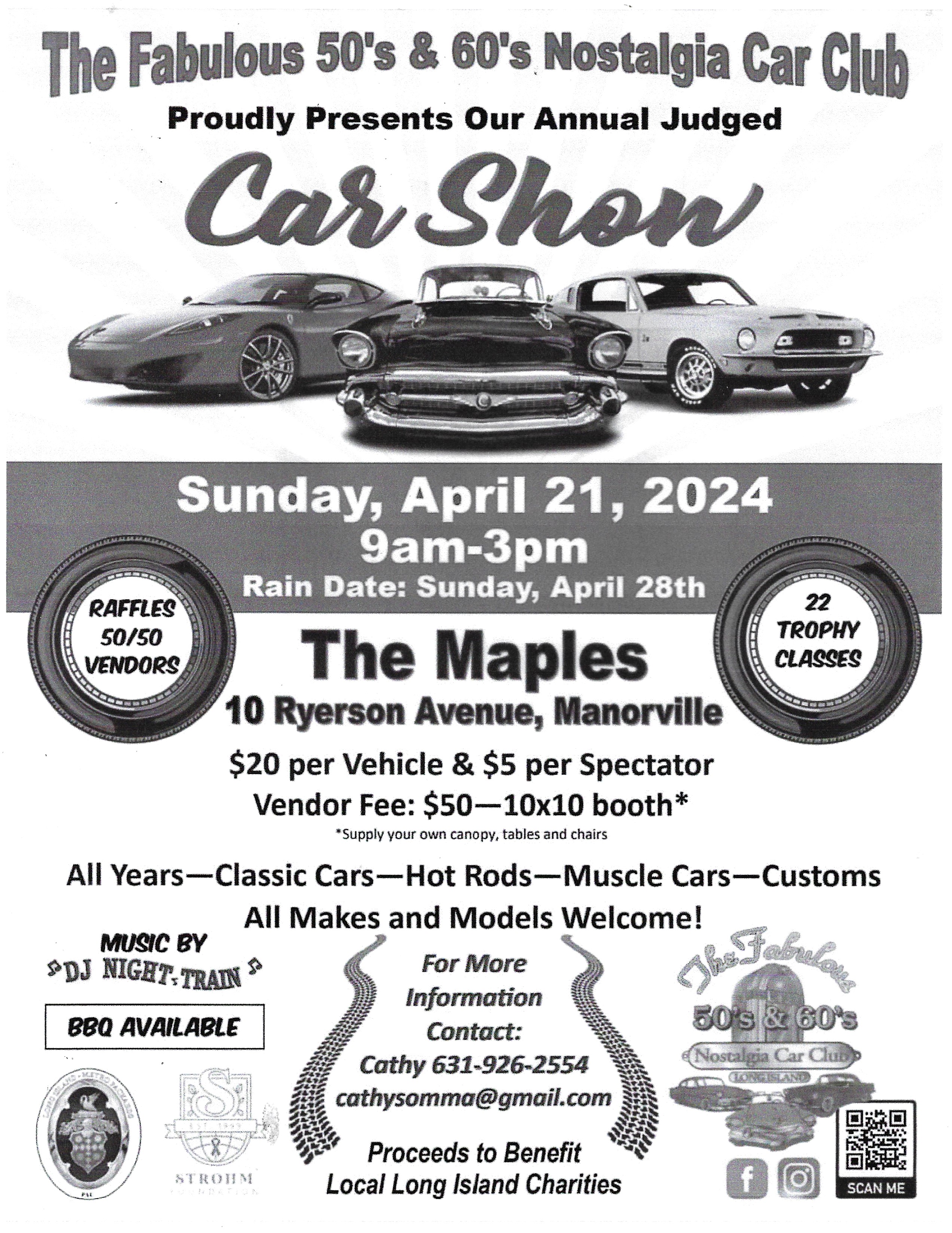 The Fabulous 50’s & 60’s Nostalgia Car Club Car Show, Manorville, NY