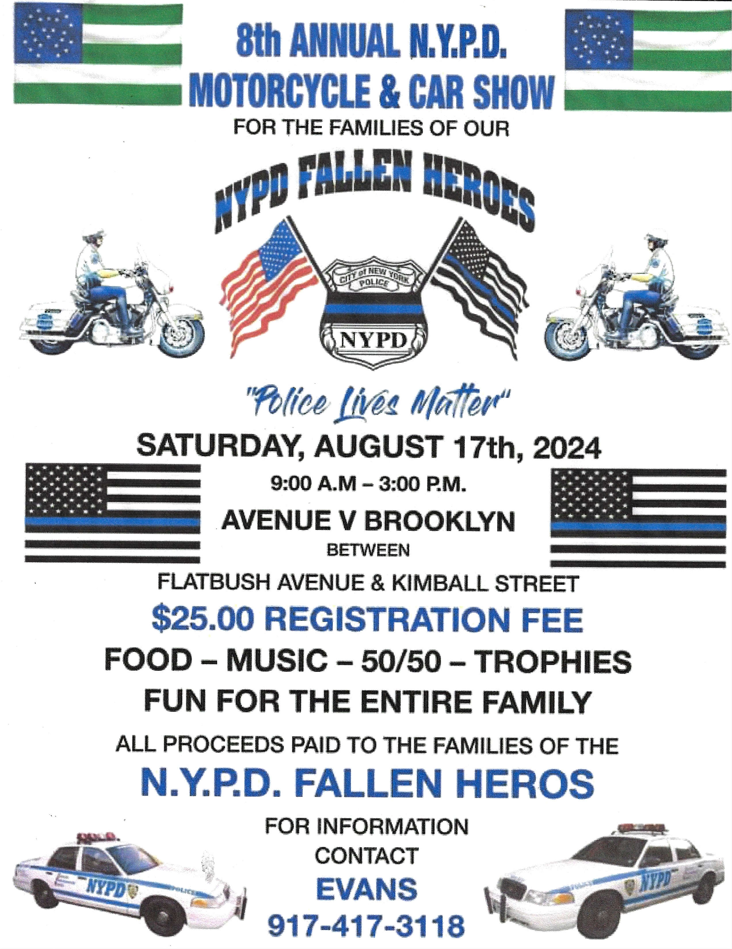 8th Annual NYPD Motorcycle & Car Show, Brooklyn, NY