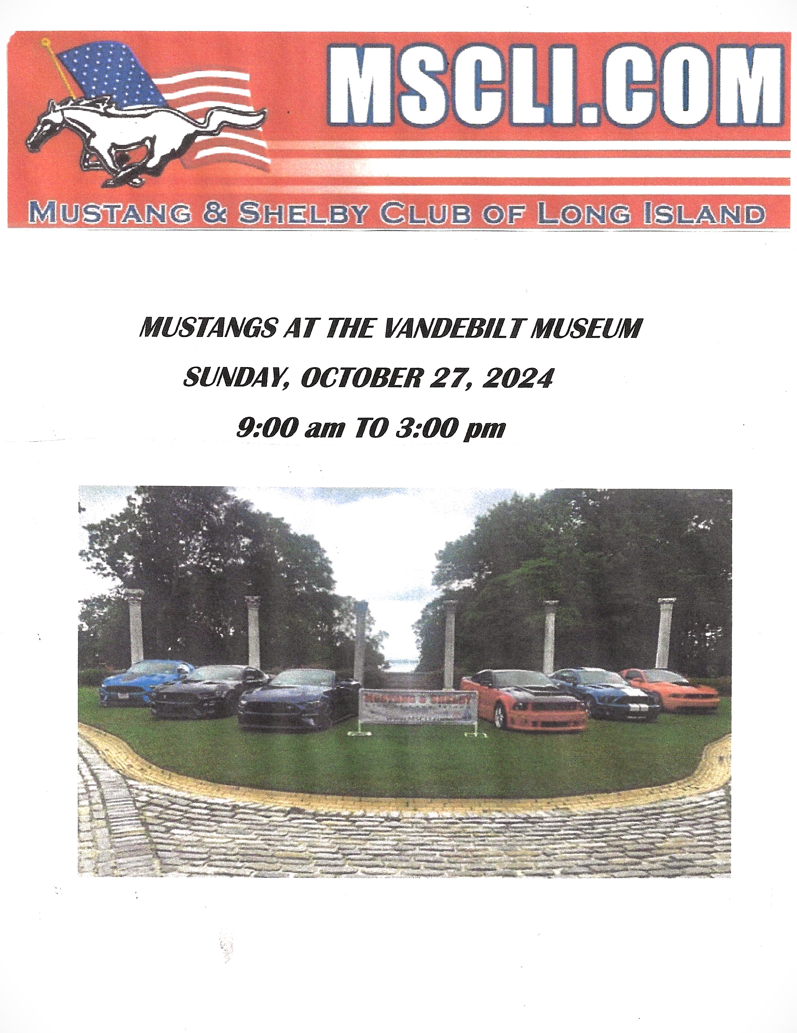 MSCLI Mustangs at the Vanderbilt Museum, Centerport, NY