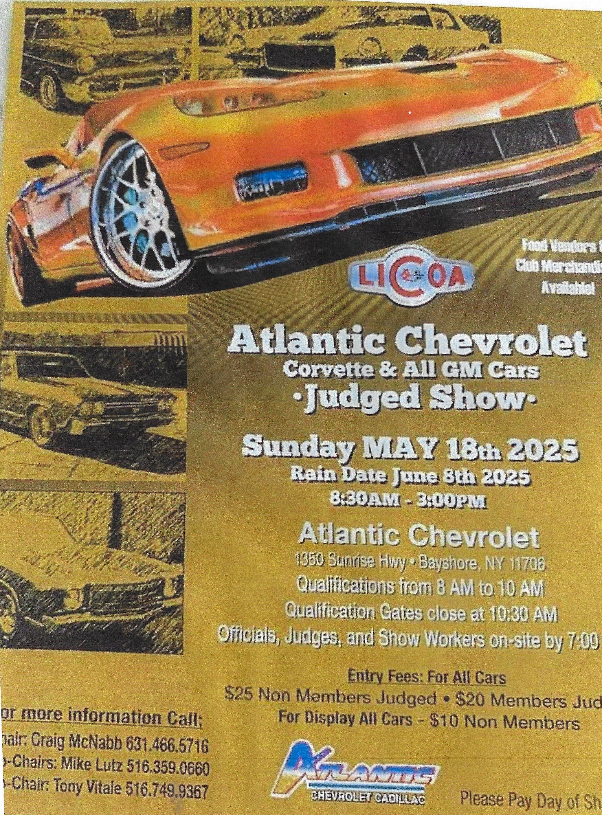LICOA Atlantic Chevrolet Corvette & All GM Car Show, Bay Shore, NY