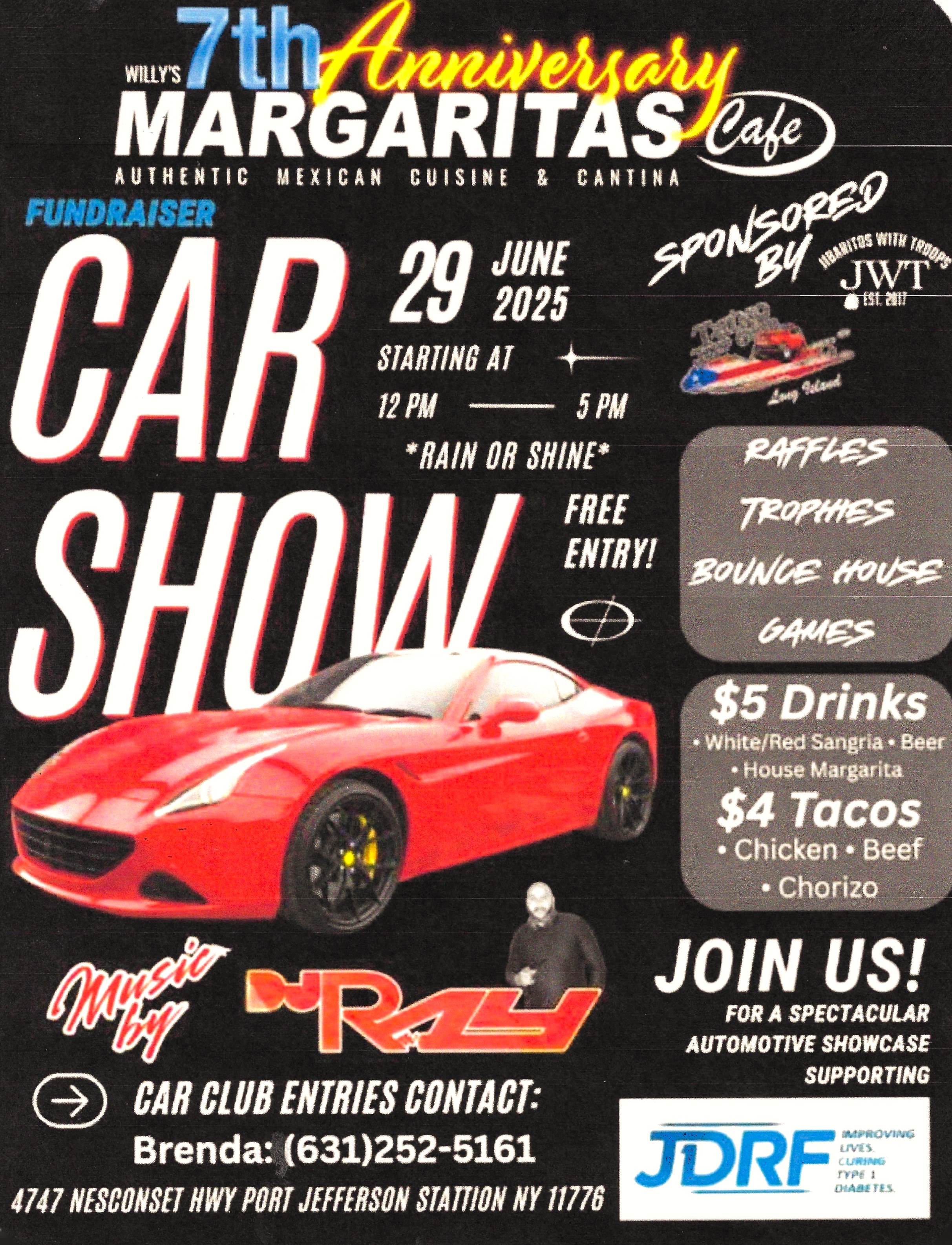 7th Annual Margaritas Cafe Car Show, Pt. Jefferson Station, NY