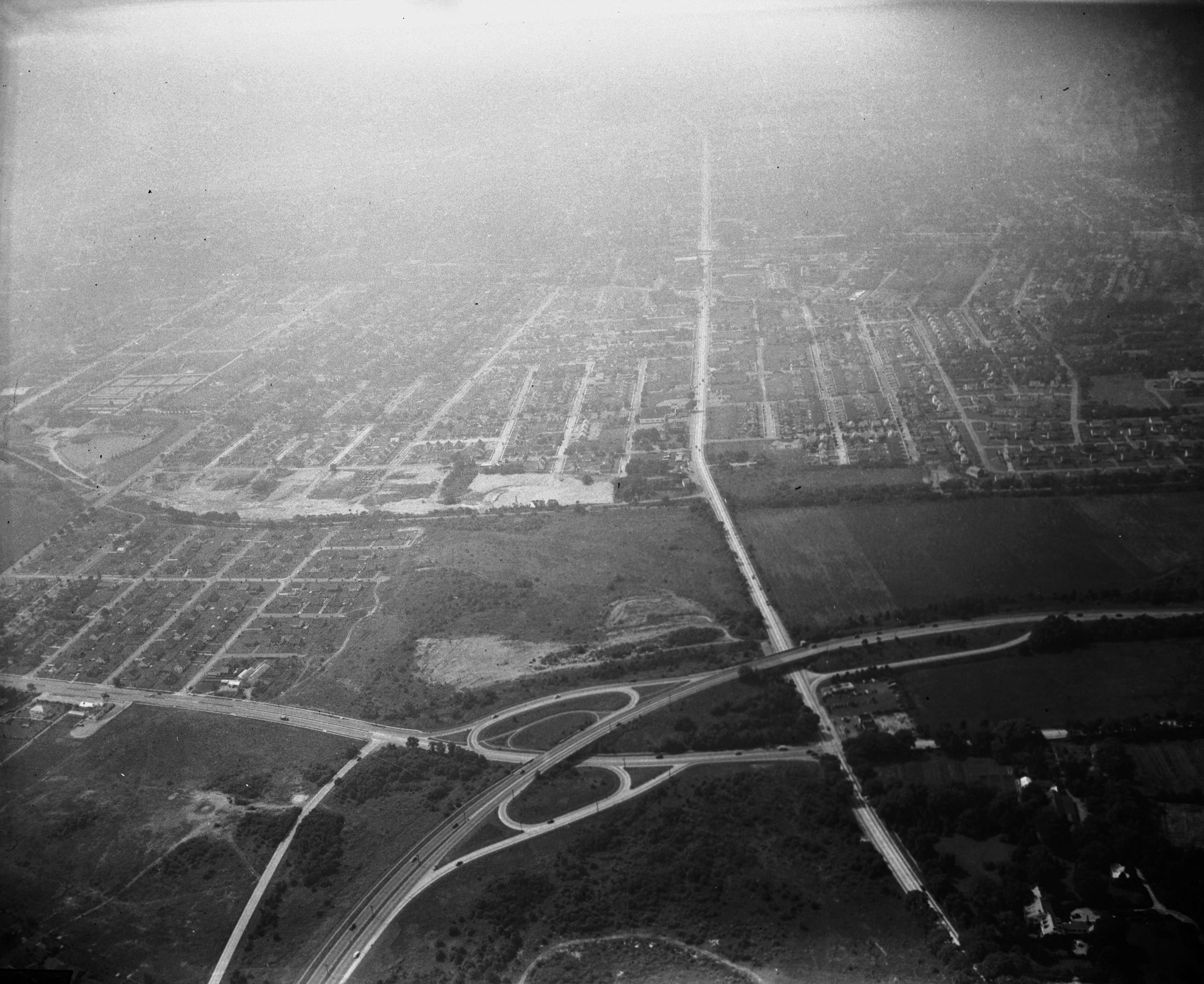 Aerials taken during the same 1950 flight - image