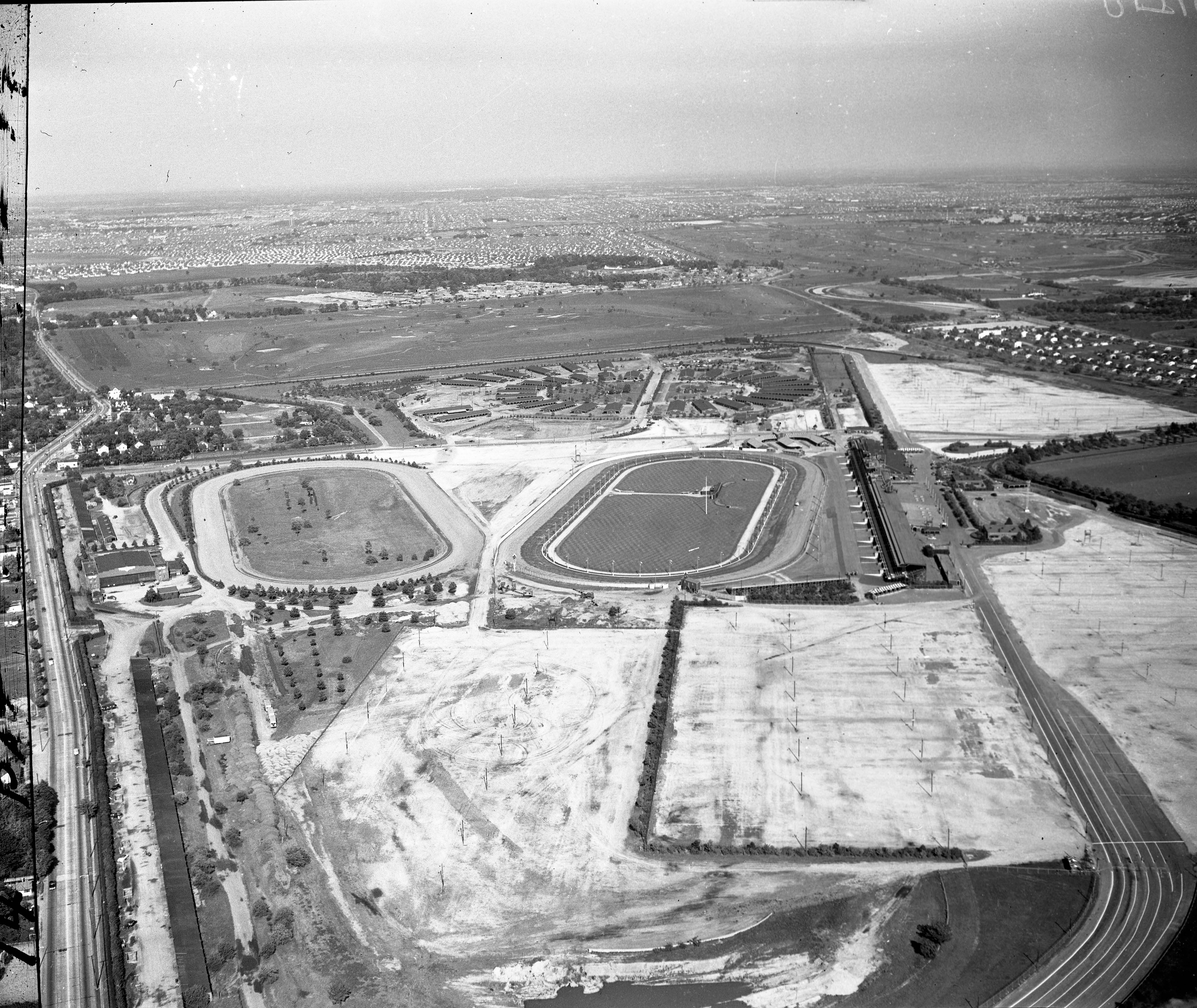 Roosevelt Raceway looking east (circa May 23, 1956) - image