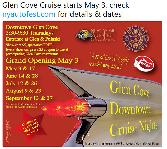 Downtown Glen Cove Cruise Nights Car Show, Glen Cove, NY