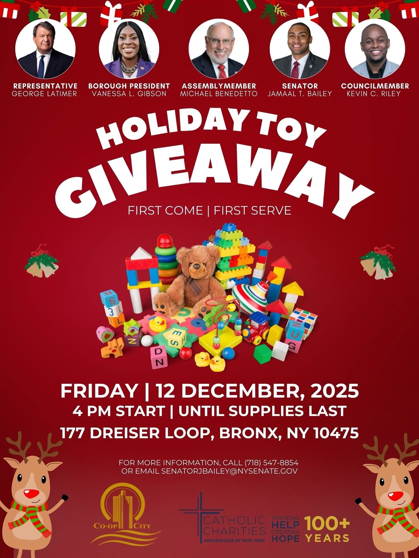 Bronx Borough Holiday Toy Giveaway, Bronx, NY