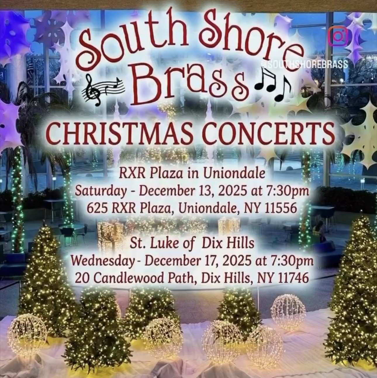 The South Shore Brass Christmas Concert, Uniondale, NY