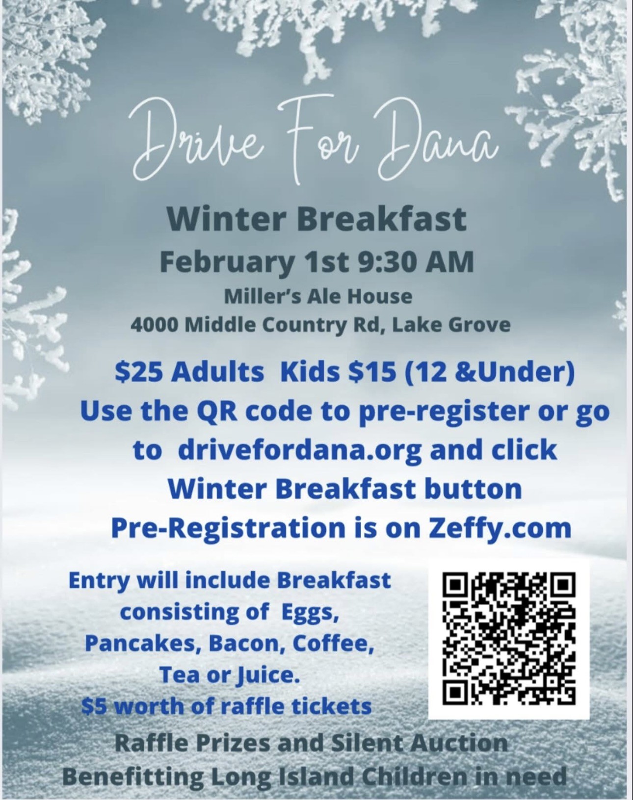 The Drive for Dana Winter Breakfast, Lake Grove, NY