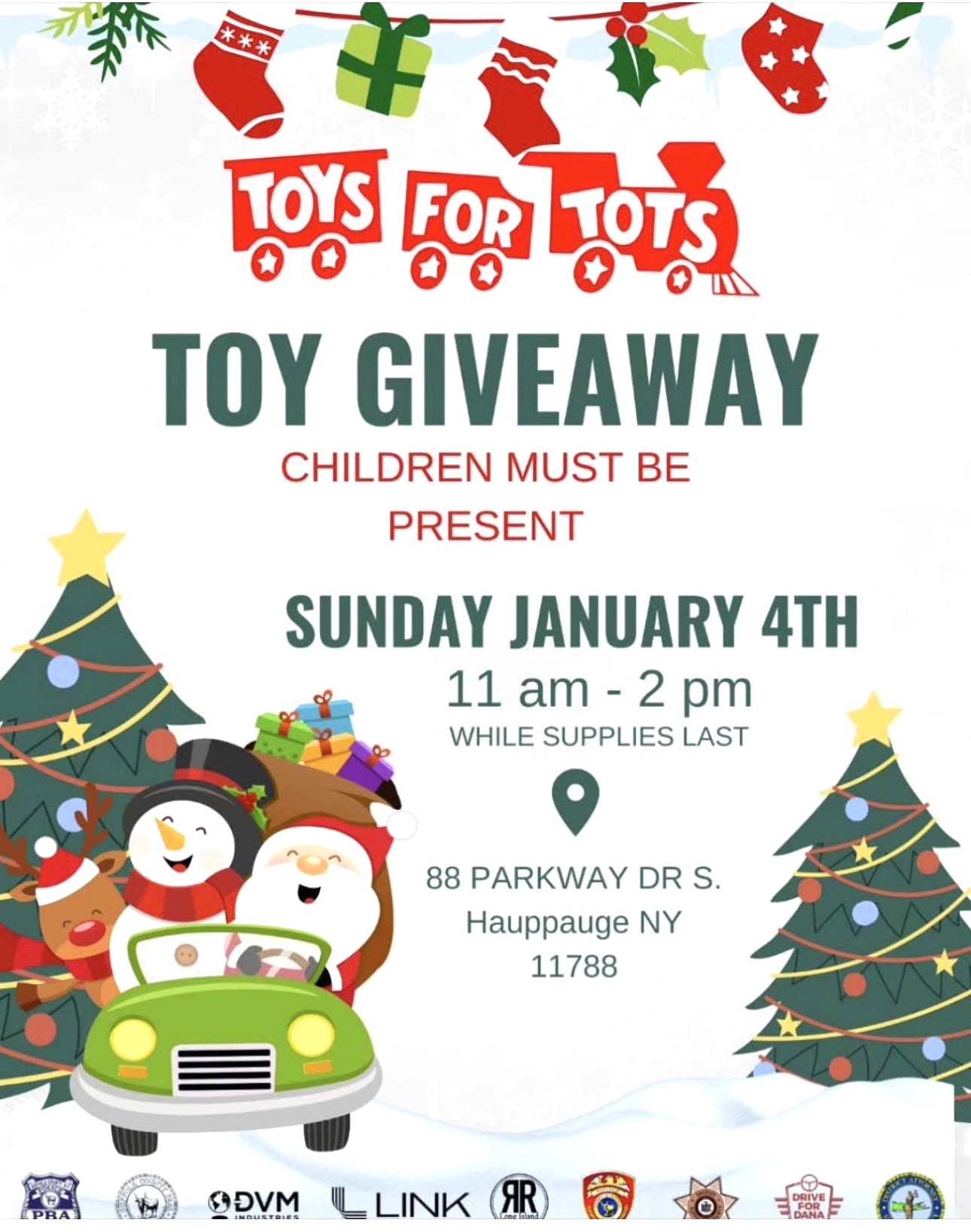 The Toys for Tots Toy Giveaway, Hauppauge, NY