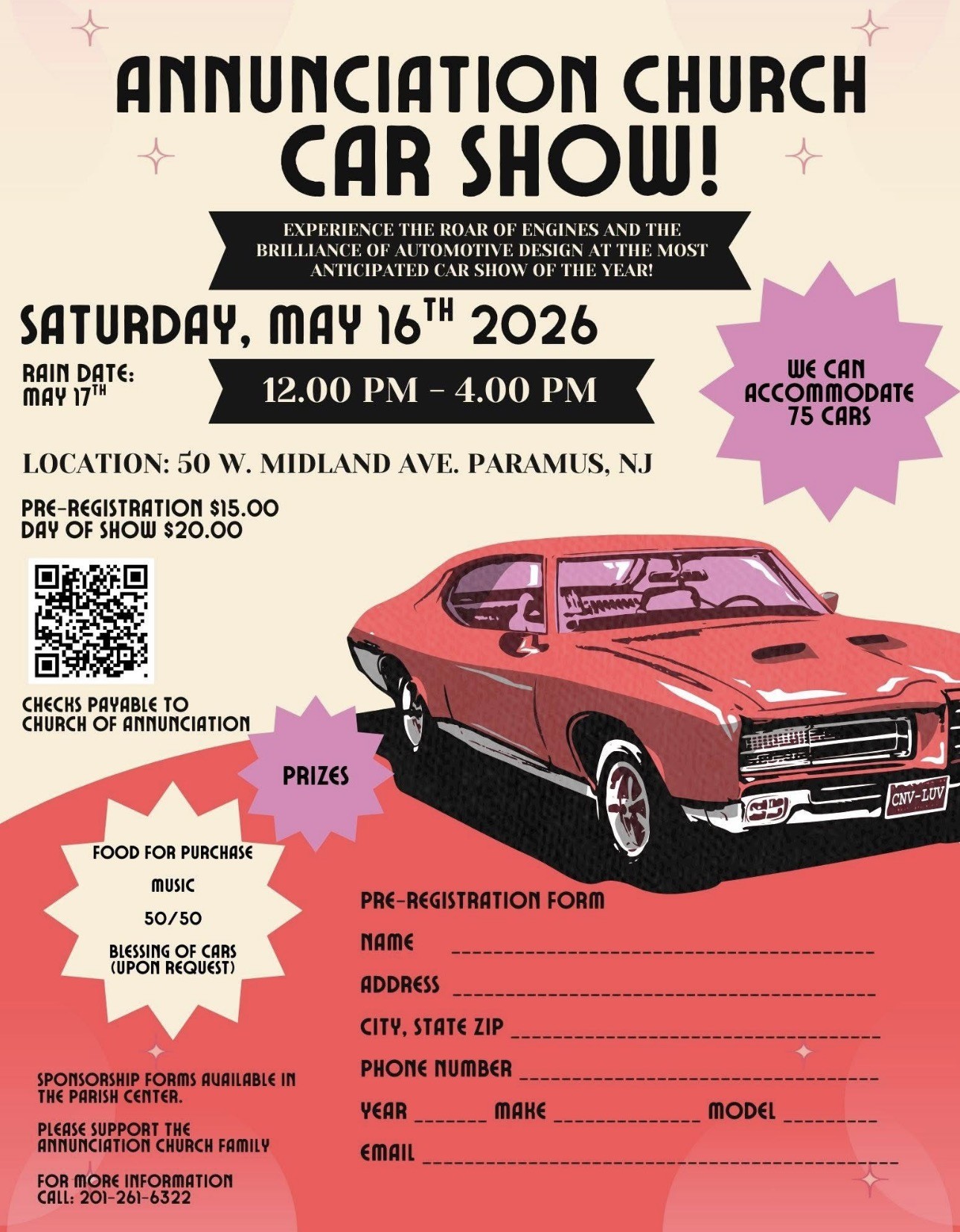 Annunciation Church Car Show, Paramus, NJ