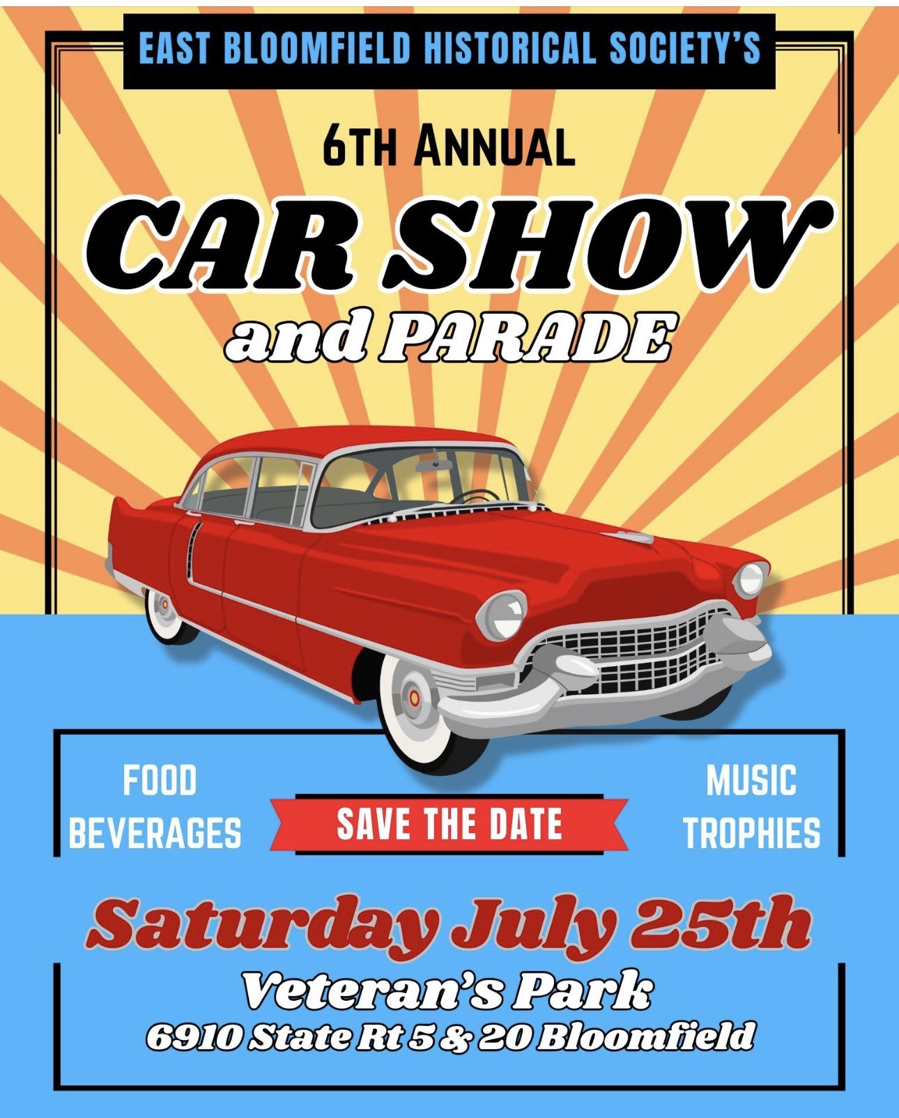 The East Bloomfield Historical Society 6th Annual Car Show, Bloomfield, NJ