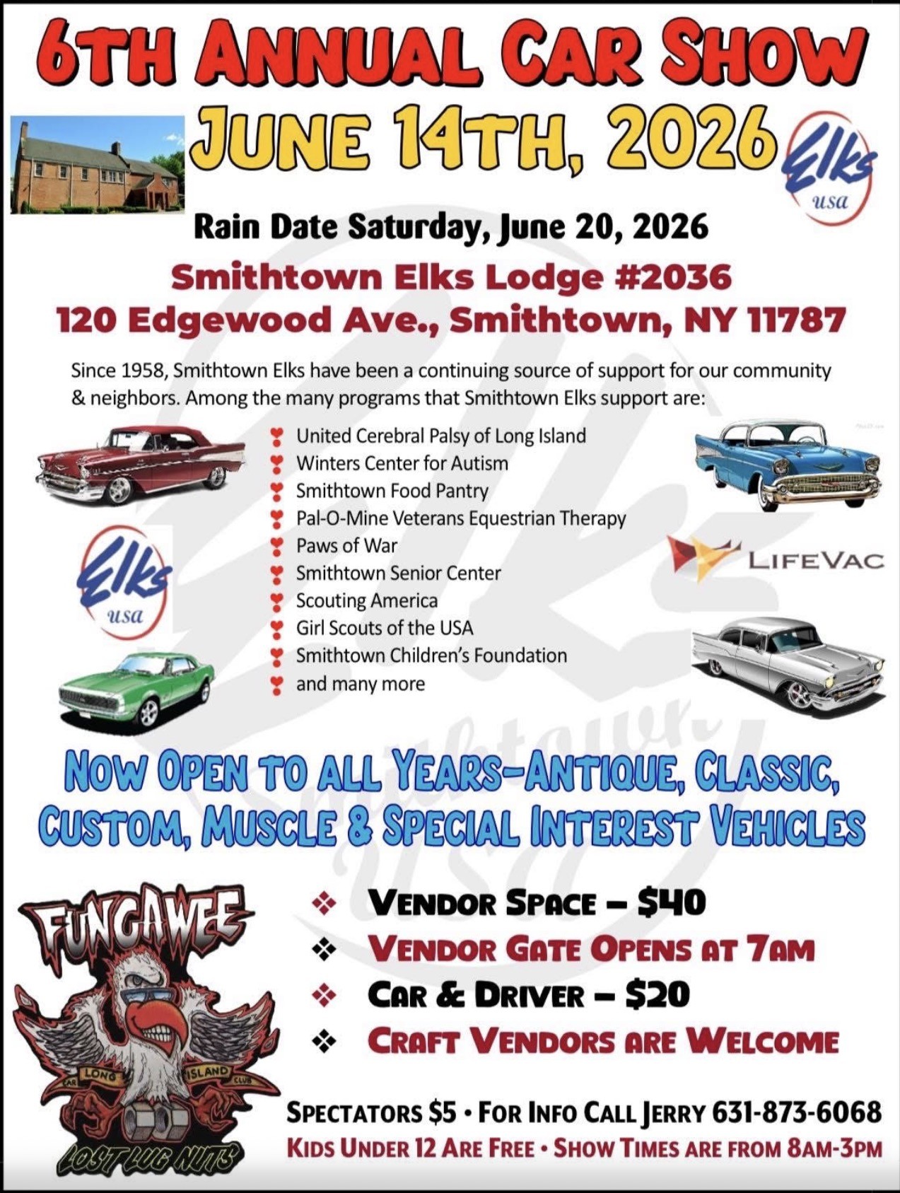 The 6th Annual Elks Car Show, Smithtown, NY