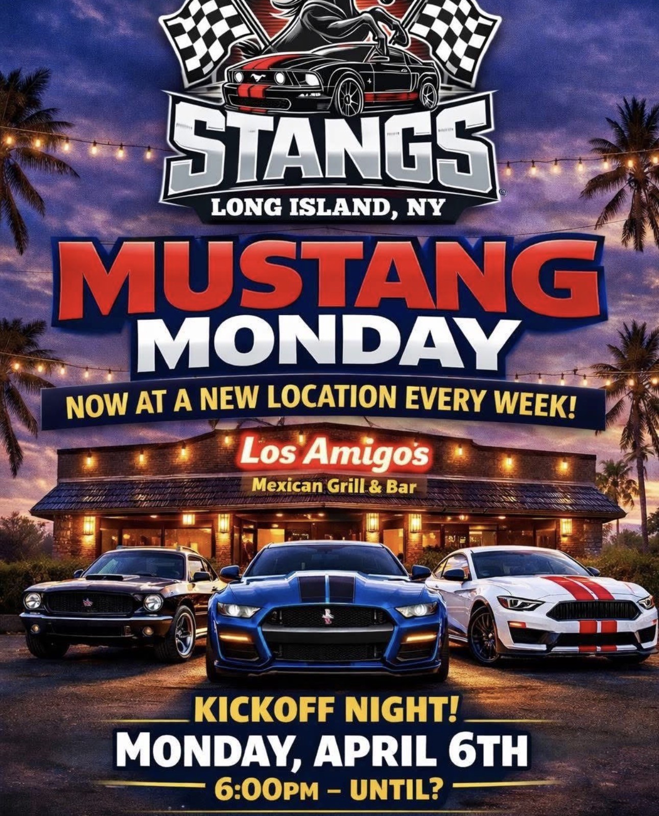 The Stangs of Long Island Club Mustang Monday Car Meet, Farmingville, NY