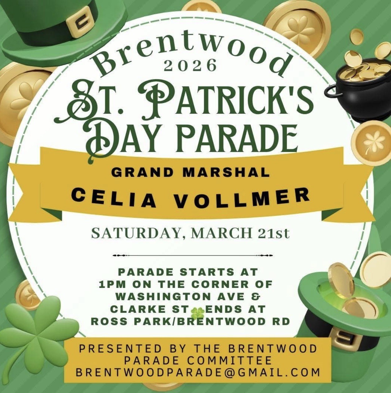 The Brentwood 2026 St. Patrick’s Day Parade and Car Showcase, Brentwood, NY