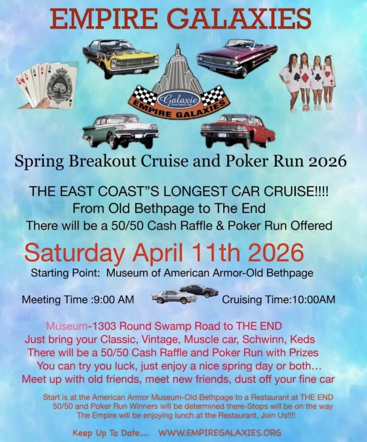 The Empire Galaxies Spring Break Out Cruise & Poker Run 2026, Old Bethpage
