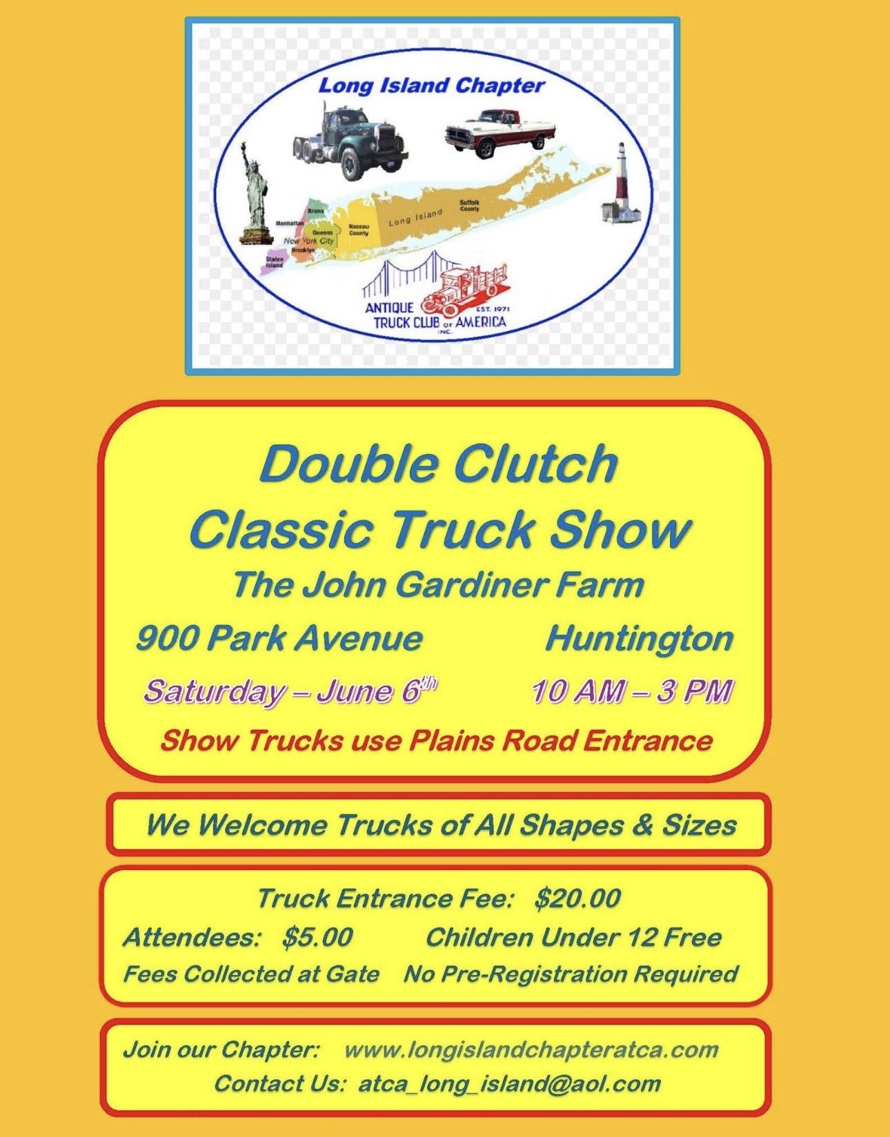 The Antique Truck Club of America LI Chapter Double Clutch Classic Truck Show, Huntington, NY