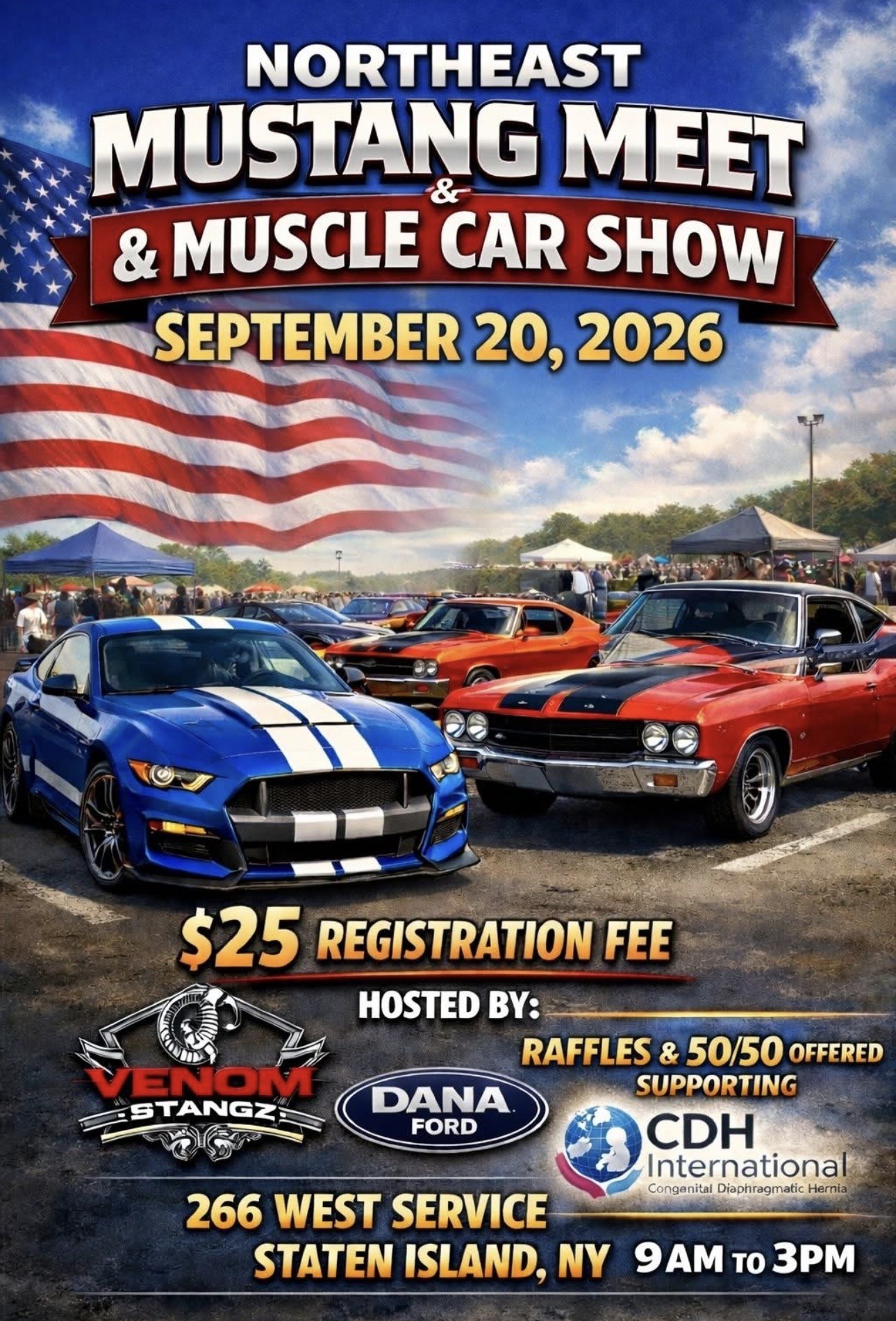 The Northeast Mustang Meet & Muscle Car Show, Staten Island, NY