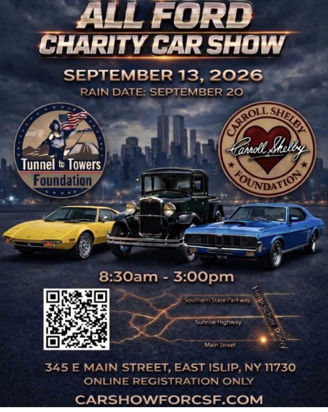 The All-Ford Charity Car Show, East Islip, NY