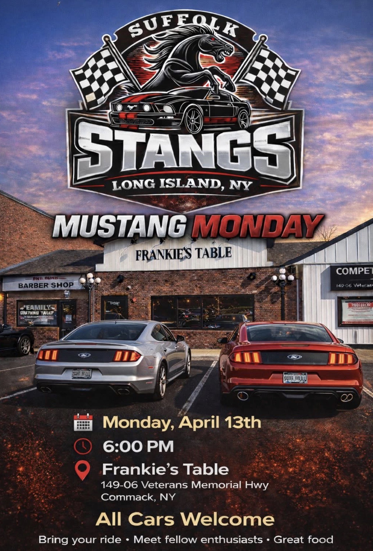 The Suffolk Stangs of Long Island Mustang Monday, Commack, NY