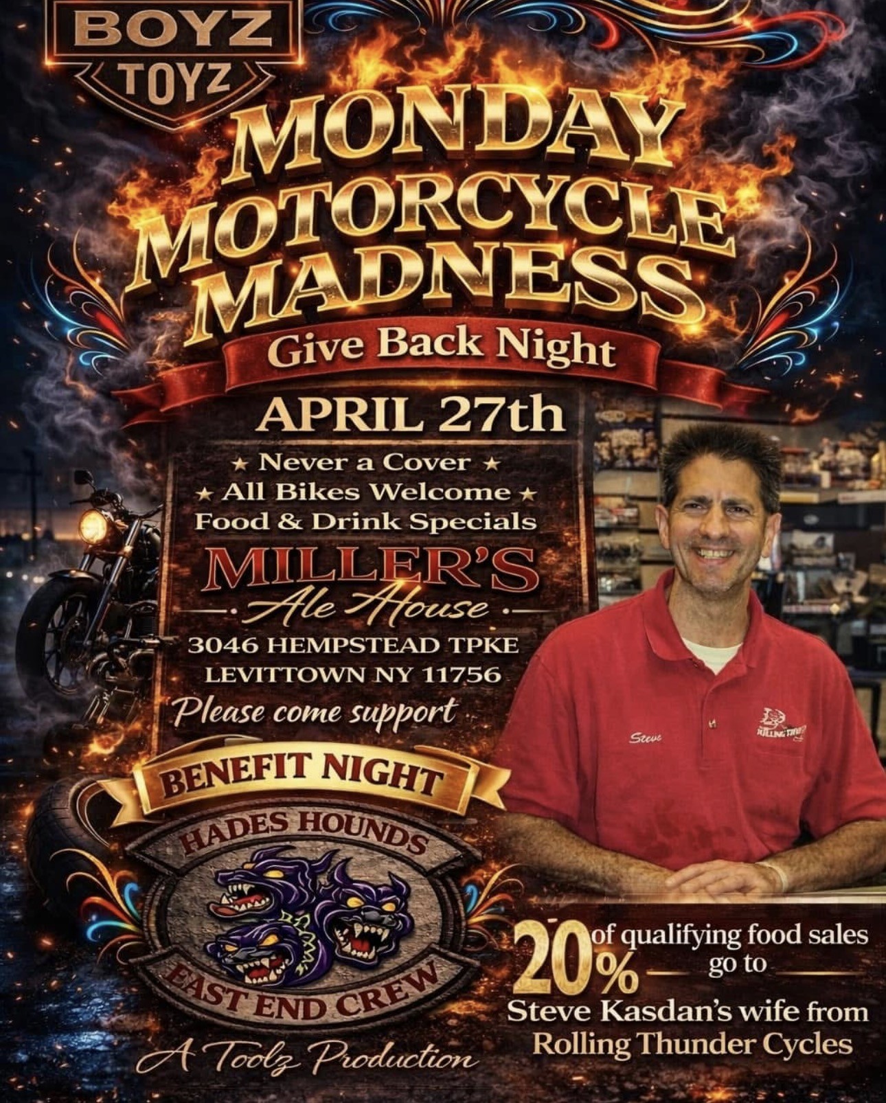 The Boyz Toyz Monday Night Motorcycle Madness, Levittown, NY