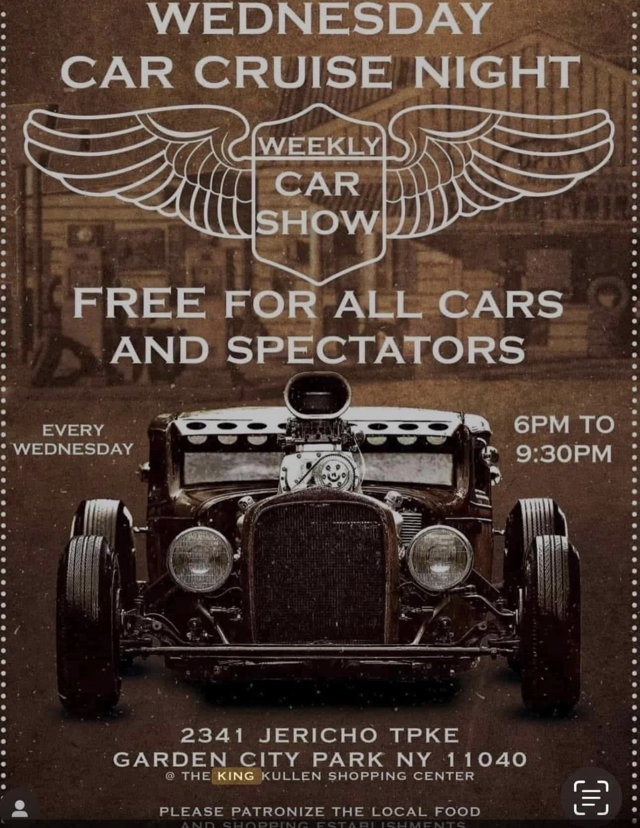 Wednesday Night Car Cruise & car Show, Garden City Park, NY