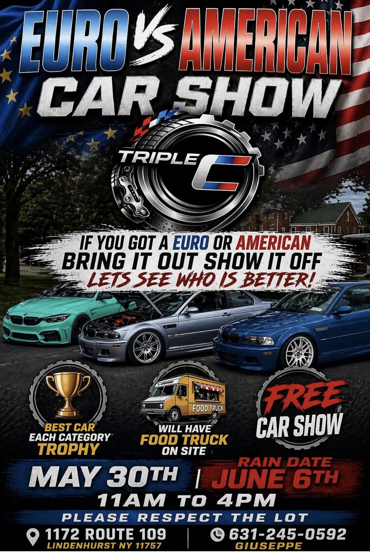 The Euro vs American Car Show, Lindenhurst, NY