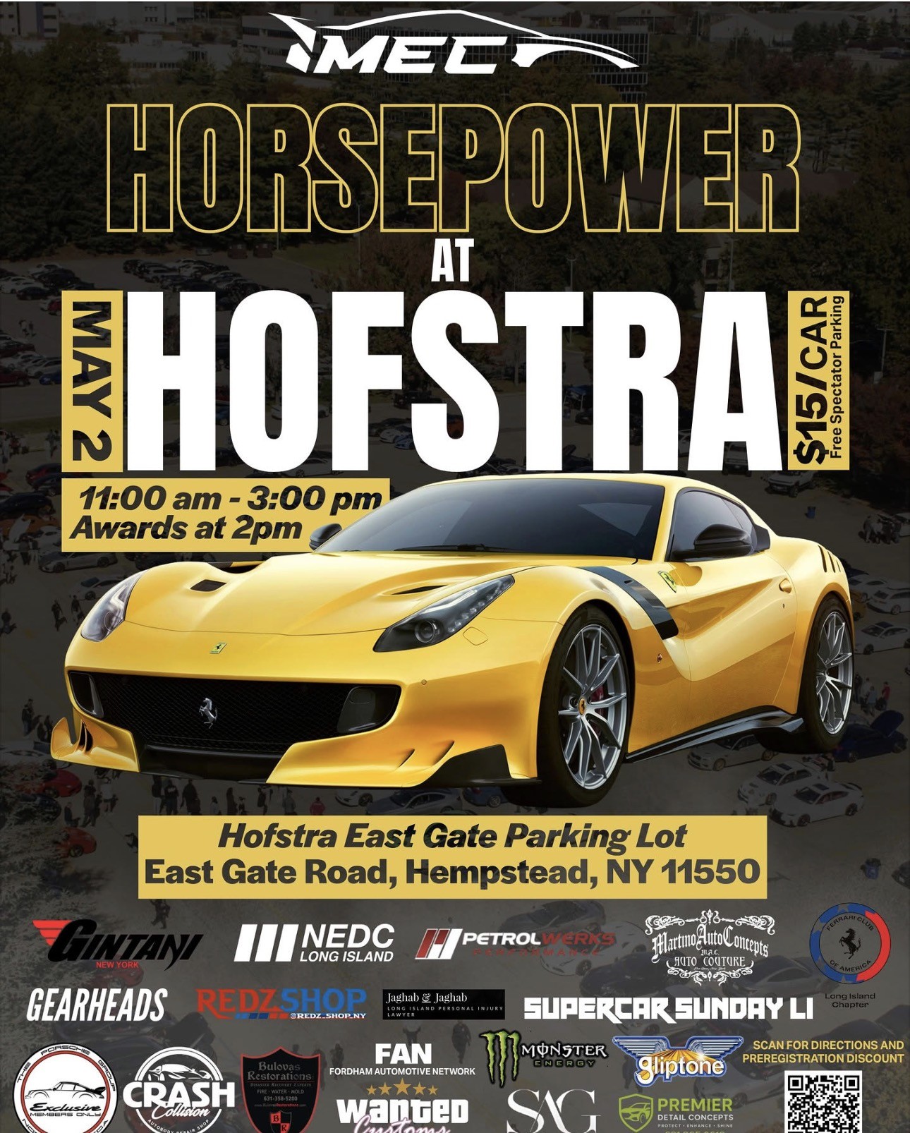 The MEC Horsepower at Hofstra Car Show, Hempstead, NY