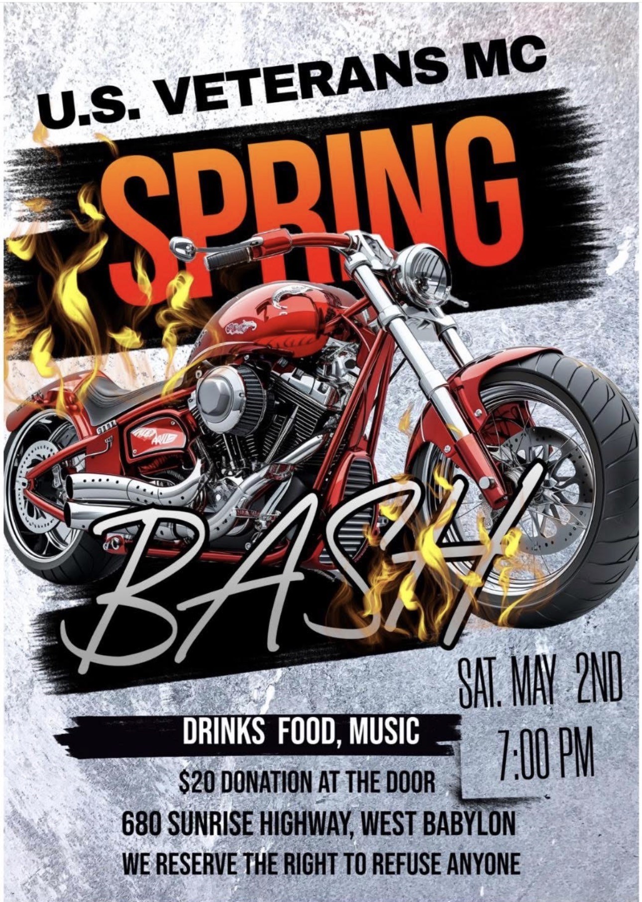 The U.S. Veterans Motorcycle Club Spring Bash, West Babylon, NY