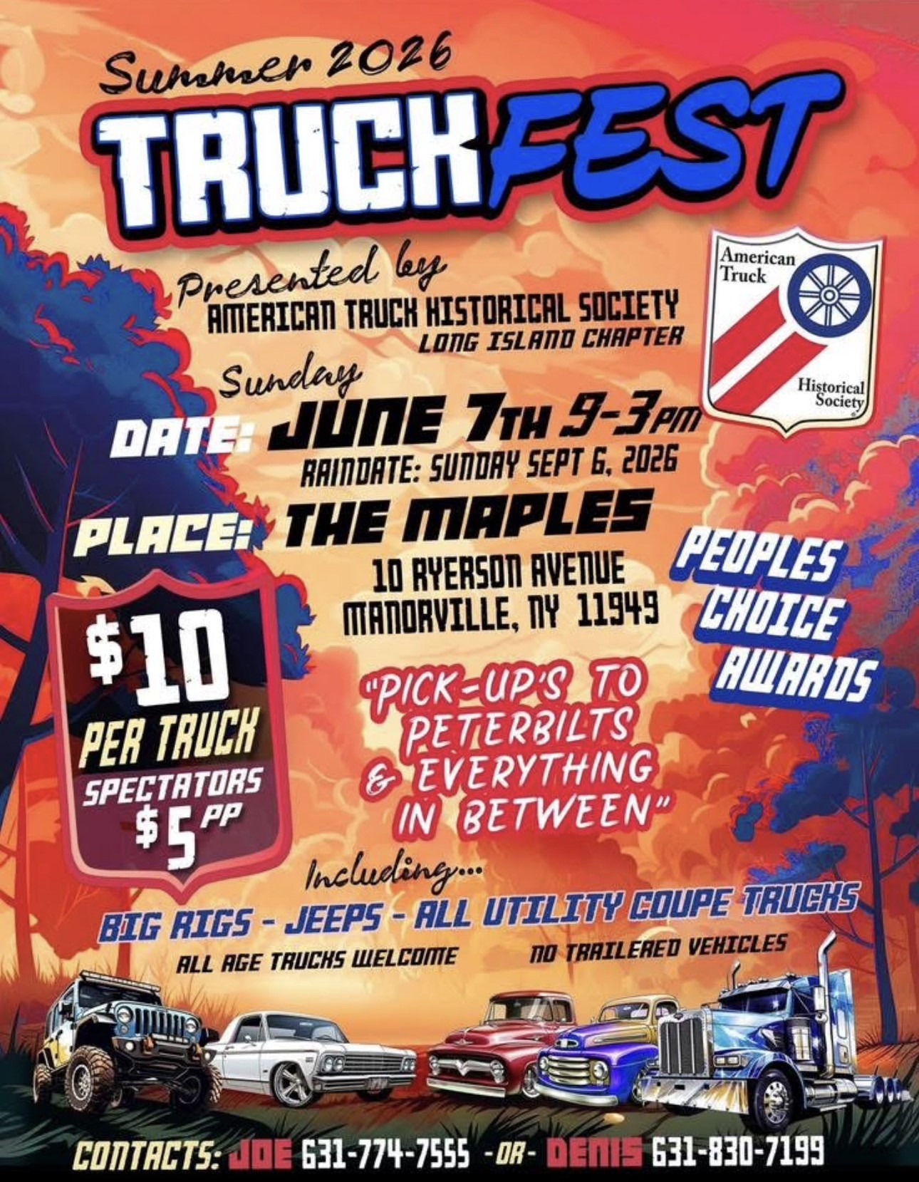 LI Chapter ATHS Summer 2026 Truck Fest, Manorville, NY