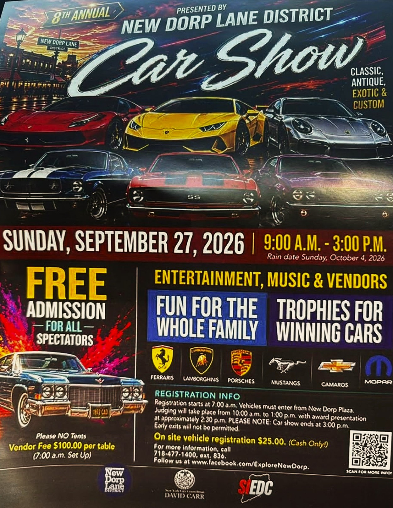 The 8th Annual New Drop Lane District Car Show, Staten Island, NY